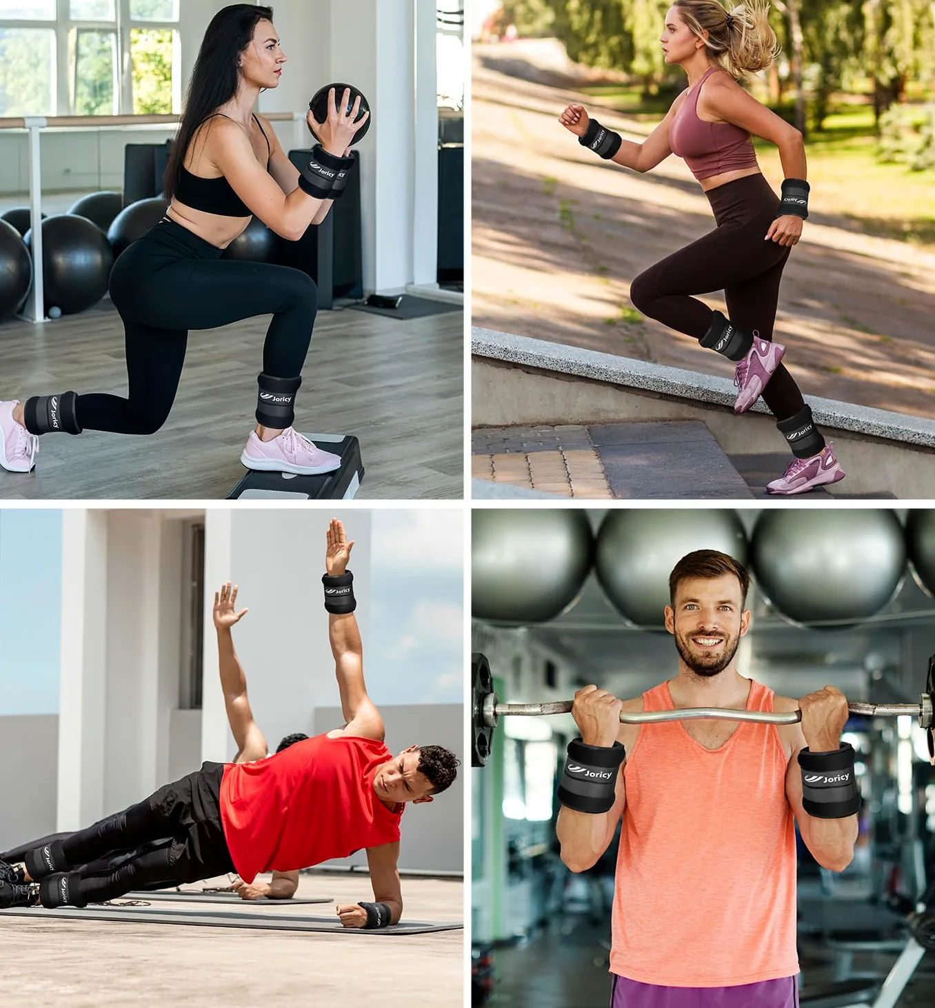 JORICY Pesas para Tobillos, Pesas para Tobillo y Muñecas 1 2 3 4 5 6 8 10 kg 1 par Pesas Muñeca Lastres Tobillos Tobilleras con Correas Ajustables para Ejercicios de Fitness Caminar