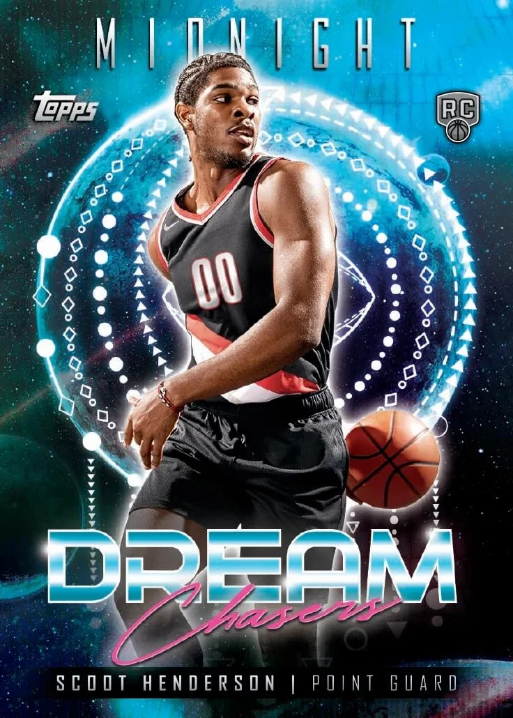 Caja de Tarjetas coleccionables de Baloncesto Midnight 2023/24 (3 autógrafos cromados por Caja de Pasatiempos)
