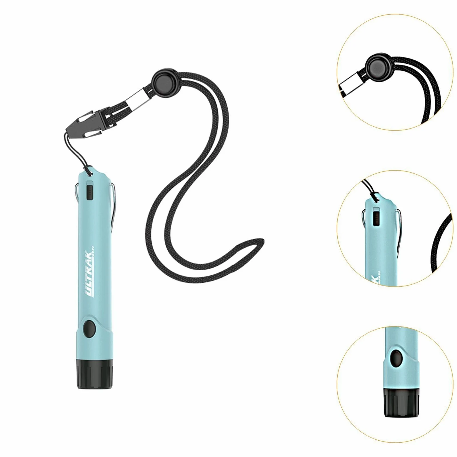 Silbato Electrónico Portátil con Botón LED, Cordón Práctico, Plástico PP, Adecuado para Entrenamiento Deportivo Y...