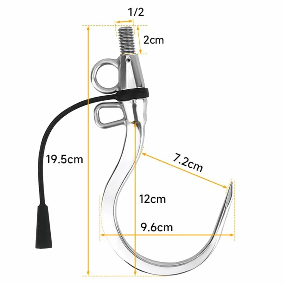 Gancho Volador de Acero Inoxidable 304 con Cuerda para Pesca en Mar