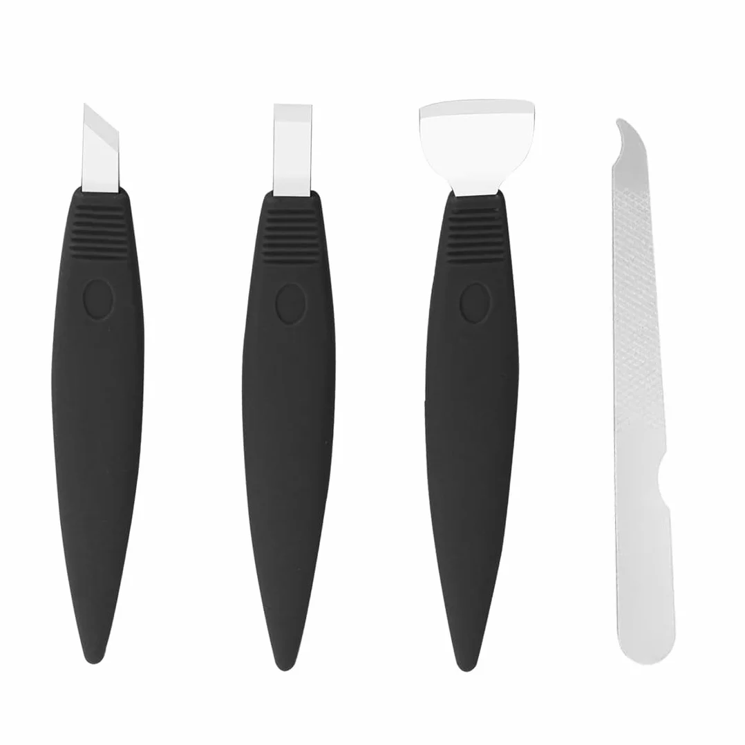 Cortacallos de Acero Inoxidable Rascador de Callos Profesional Cuchillo de Pedicura
