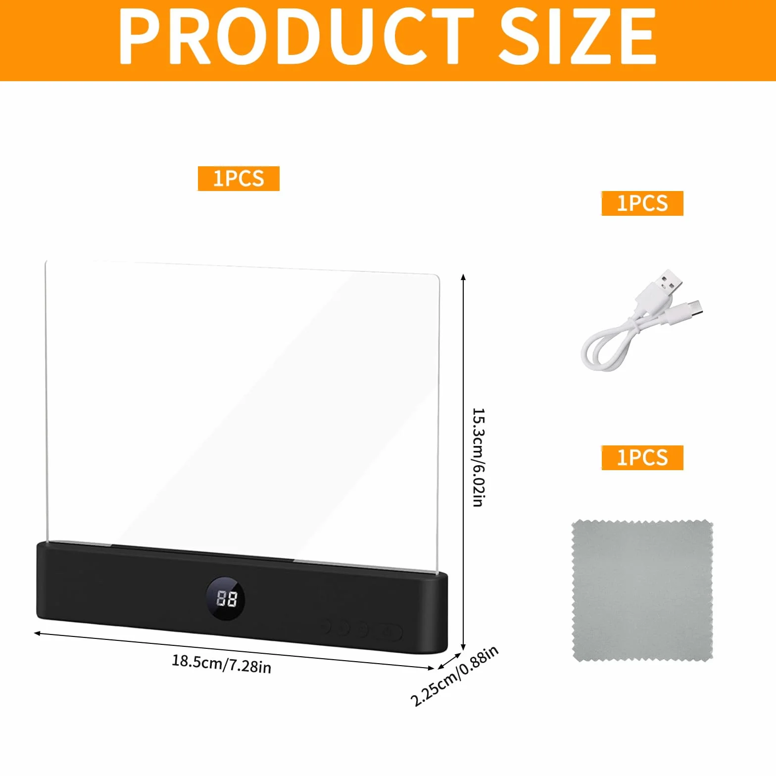 Genérico Smart LED Book Light Luz para Leer Libros en la Cama Luces Planas para Lectores