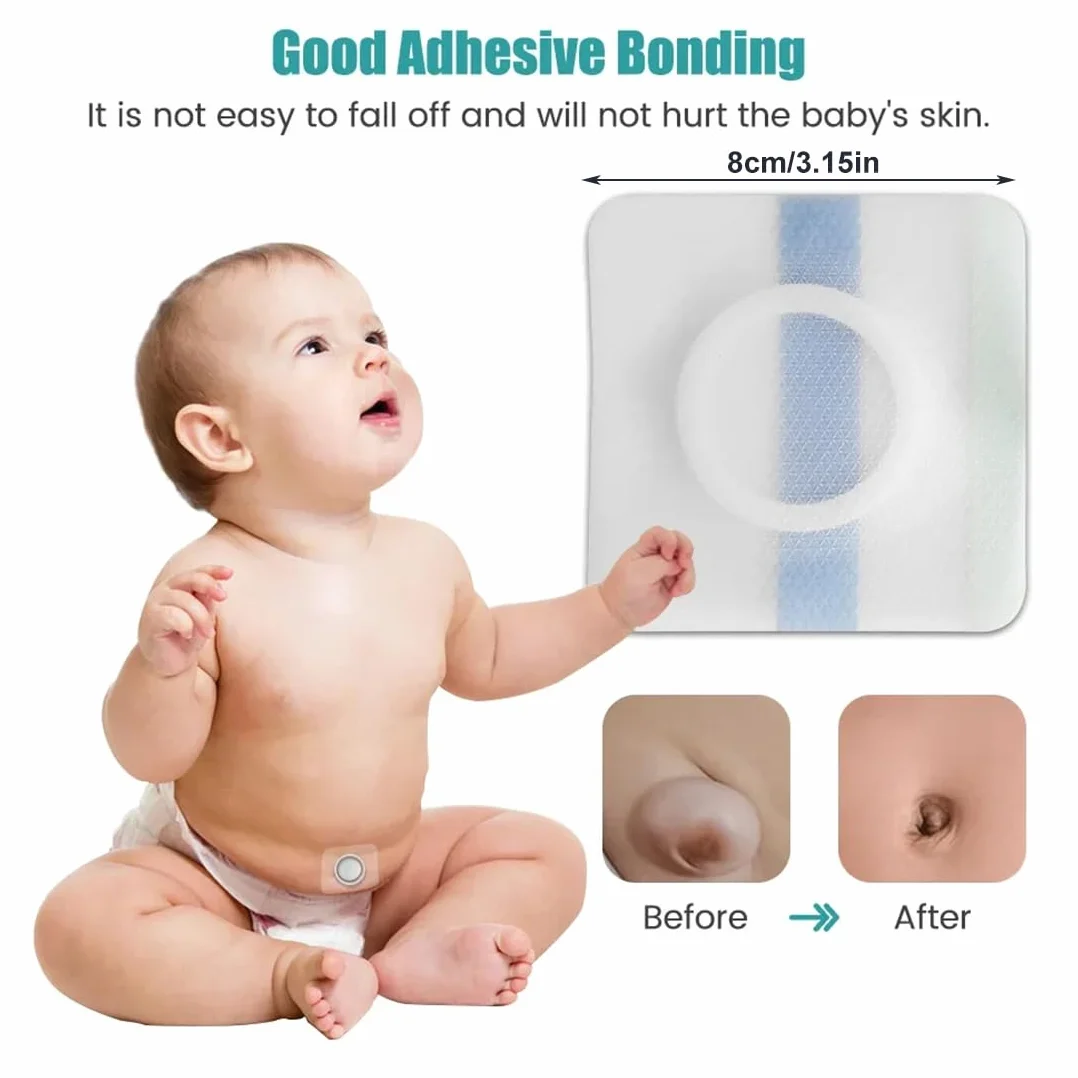 GXGM Cordon Umbilical Bebé Hernia Protección Cinta Adhesiva PU Suave Transpirable