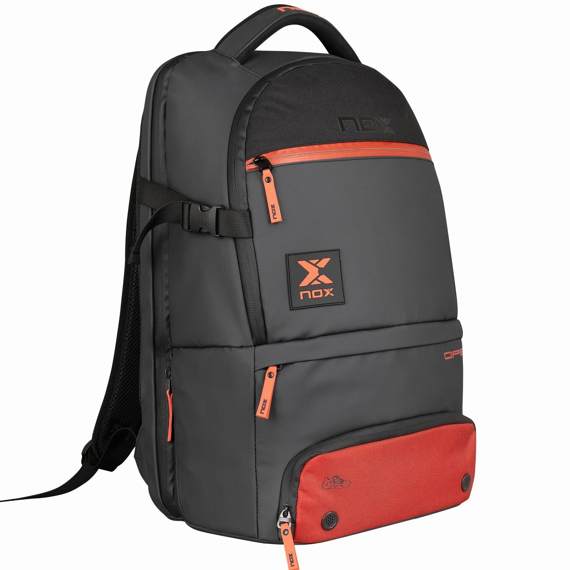 NOX Mochila LUXURY OPEN SERIES negro/rojo
