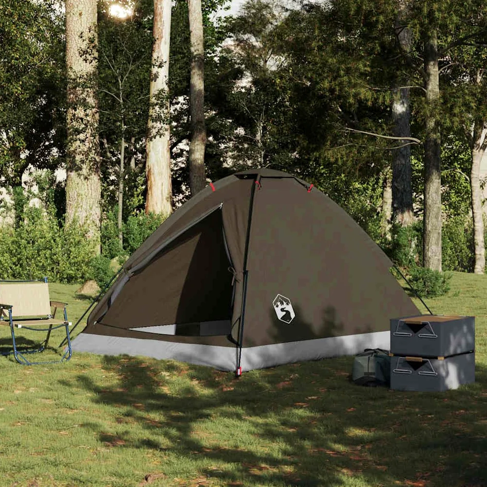 Tienda Camping Domo 4 Personas Azul Impermeable