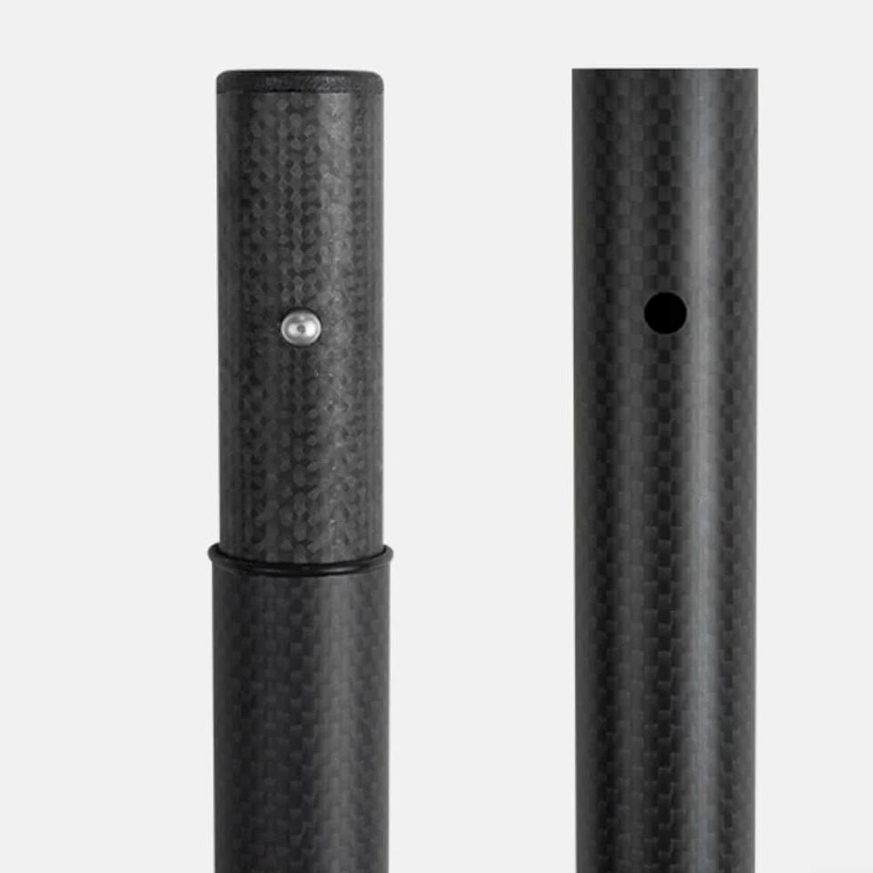 Remo de semicarbono, fibra de carbono ligera para remo de kayak, ajustable 130-165 cm para niños menores de 1,55 m, agarre ergonómico para surf y deportes acuáticos