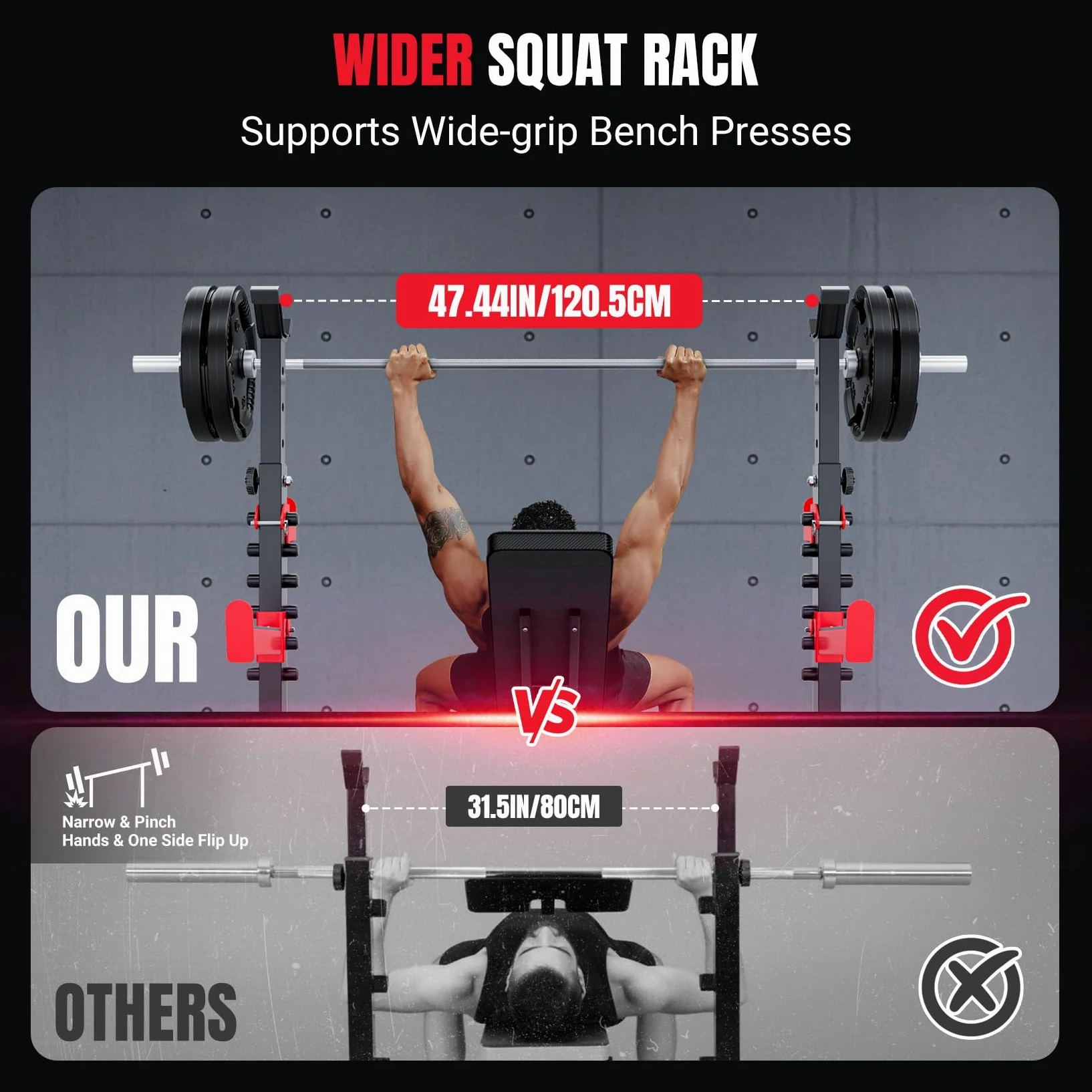 YOLEO Banco de Pesas Ajustable - Banco de musculación plegable para gimnasio en casa, Banco de trabajo de alta resistencia, banco abdominal inclinado/declinado