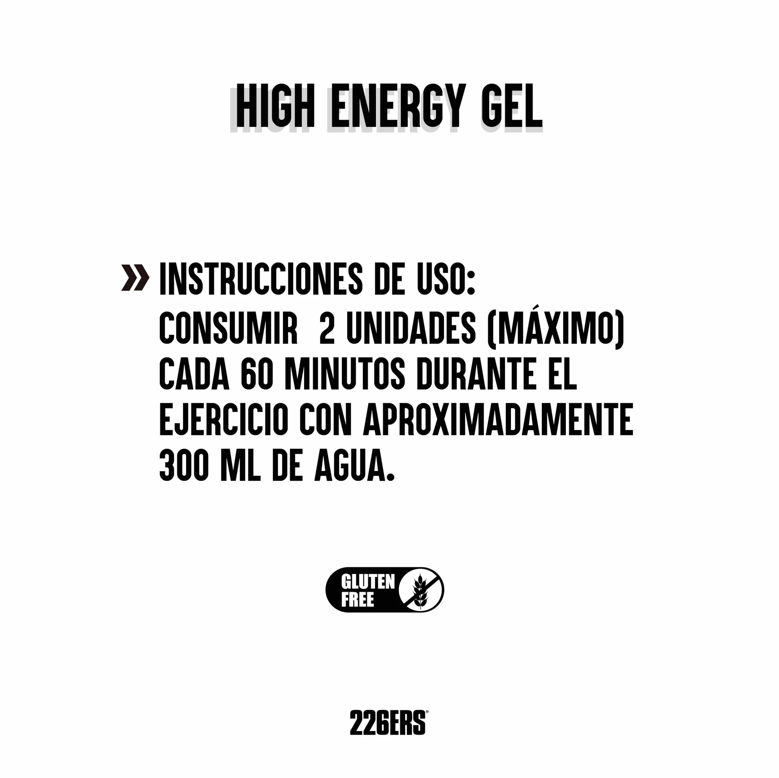 226ERS High Energy Gel Café Expresso 50g Ciclodextrina 80mg Cafeína Vegano