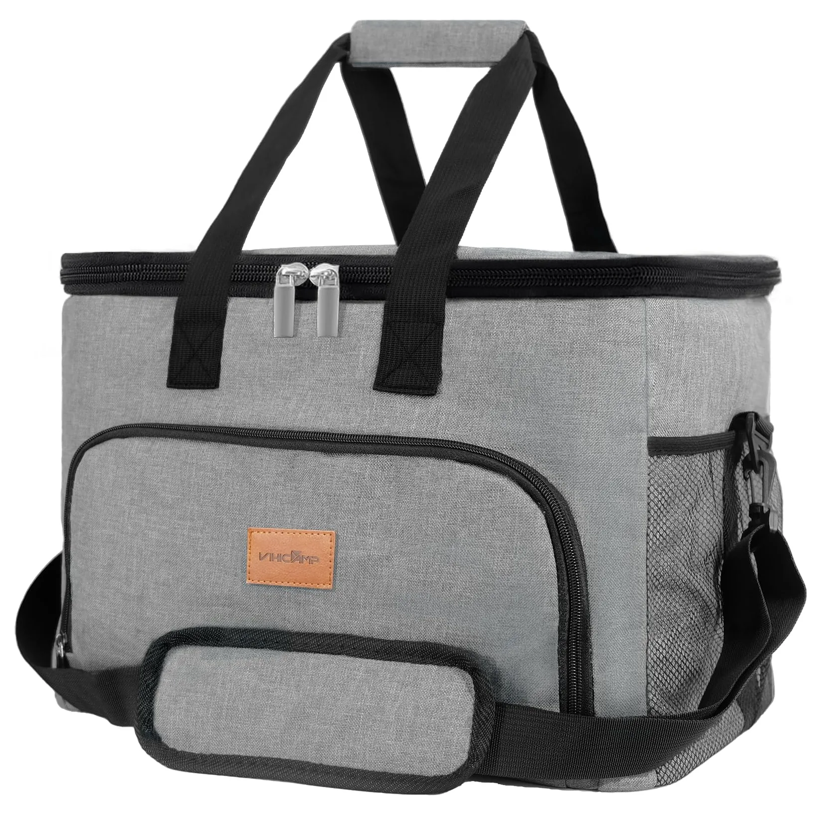 Bolsa térmica portátil suave – Enfriador de campamento aislado para 60 latas, enfriador plegable de lados suaves para beber, enfriador de playa a prueba de fugas, adecuado para picnic,