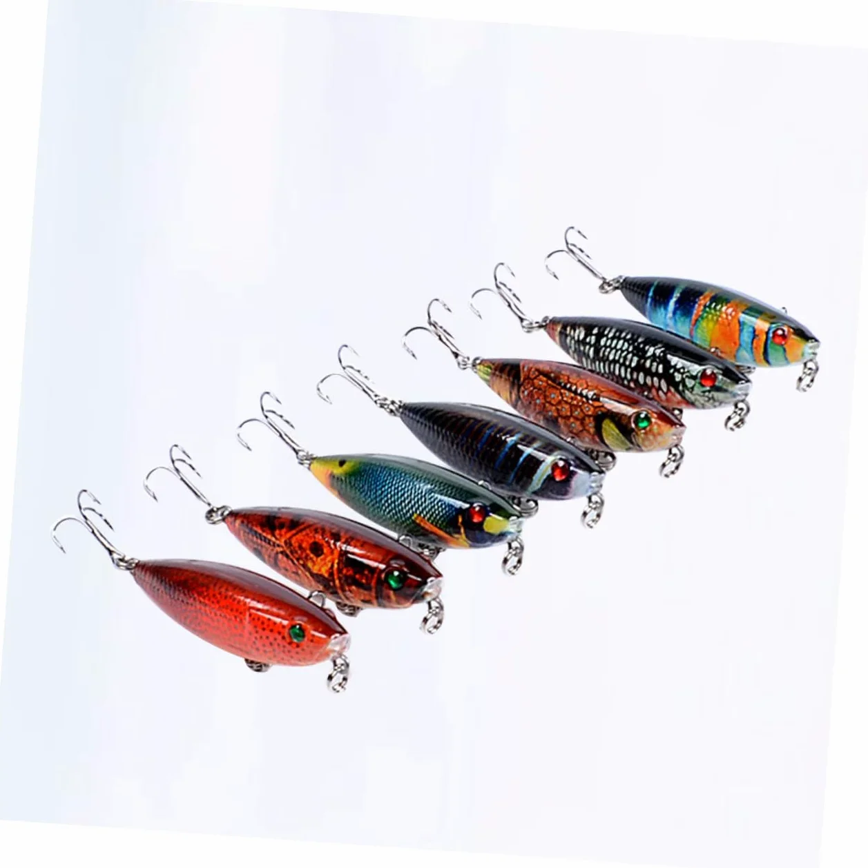 Toddmomy Lápiz Flotante Cebo Duro Señuelos Bajos Juego De Señuelos De Pesca Señuelo Bajo Cebos con Agudos Fuertes Cebos Flotantes Señuelos De Pesca Duros Pintados