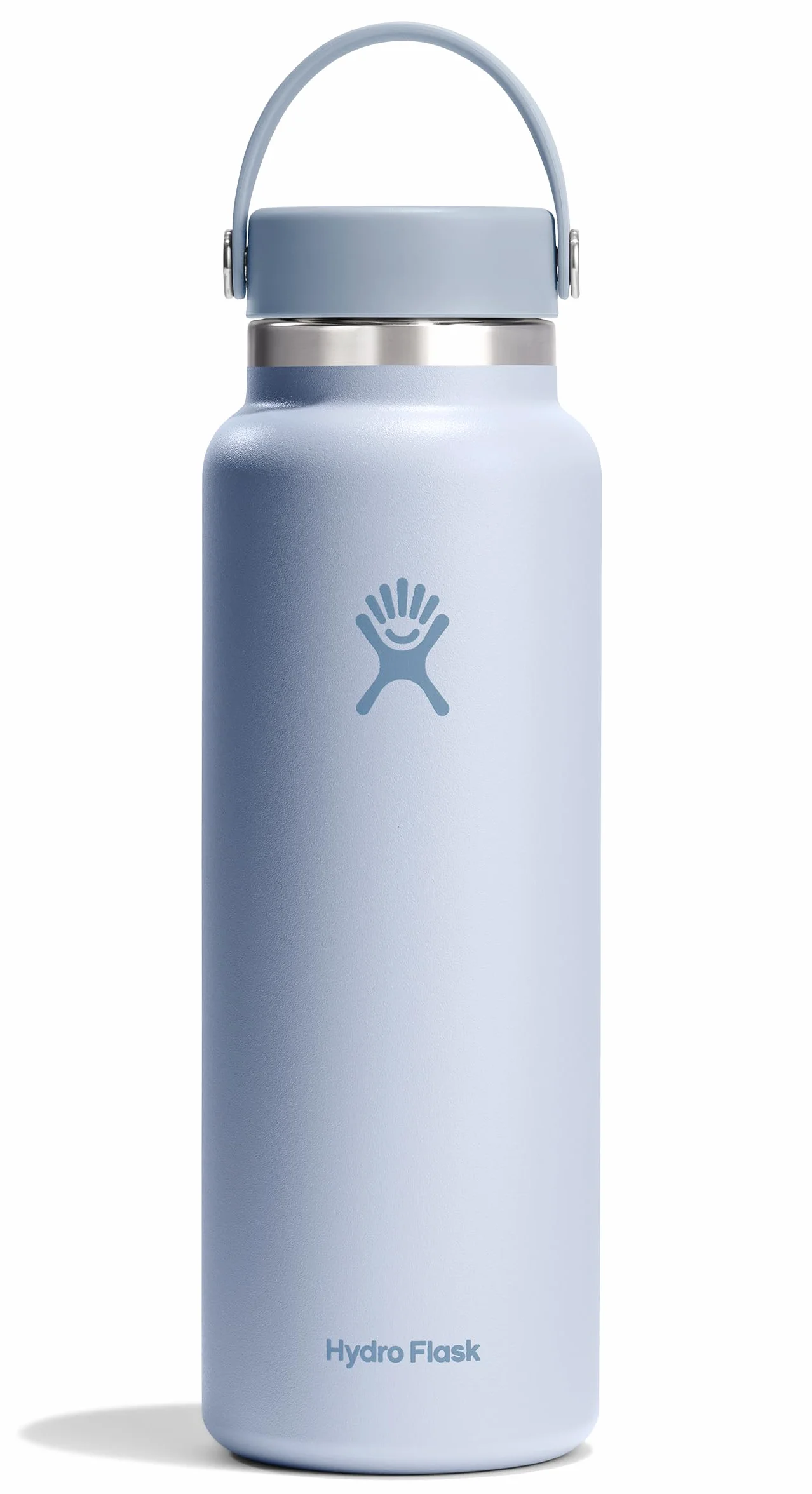 Hydro Flask - Botella de Agua 1180 ml 40 oz - Acero Inoxidable con Aislamiento al Vacío y Tapa a Prueba de Fugas y Revestimiento en Polvo - Wide Mouth - Surf, 1183ml (40oz)