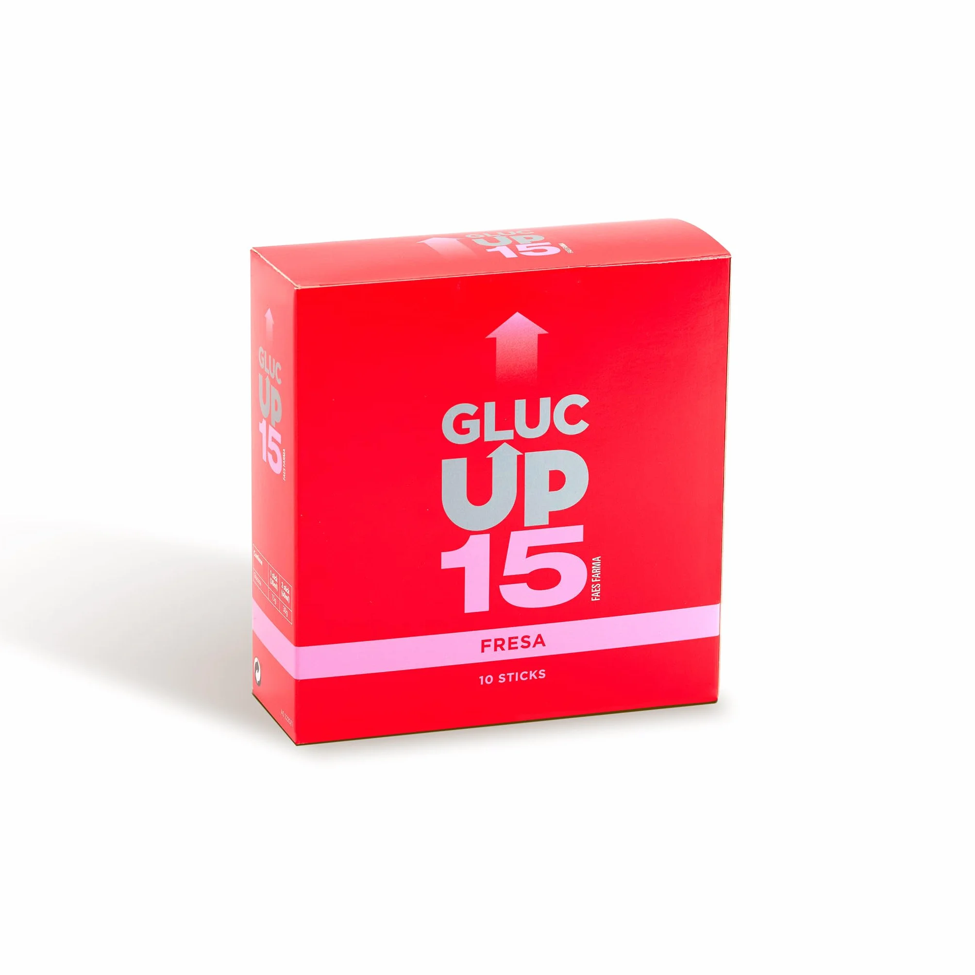 Gluc Up 15 Complemento Alimenticio Glucosa 15 g Sabor Fresa 10 Stick 30 ml
