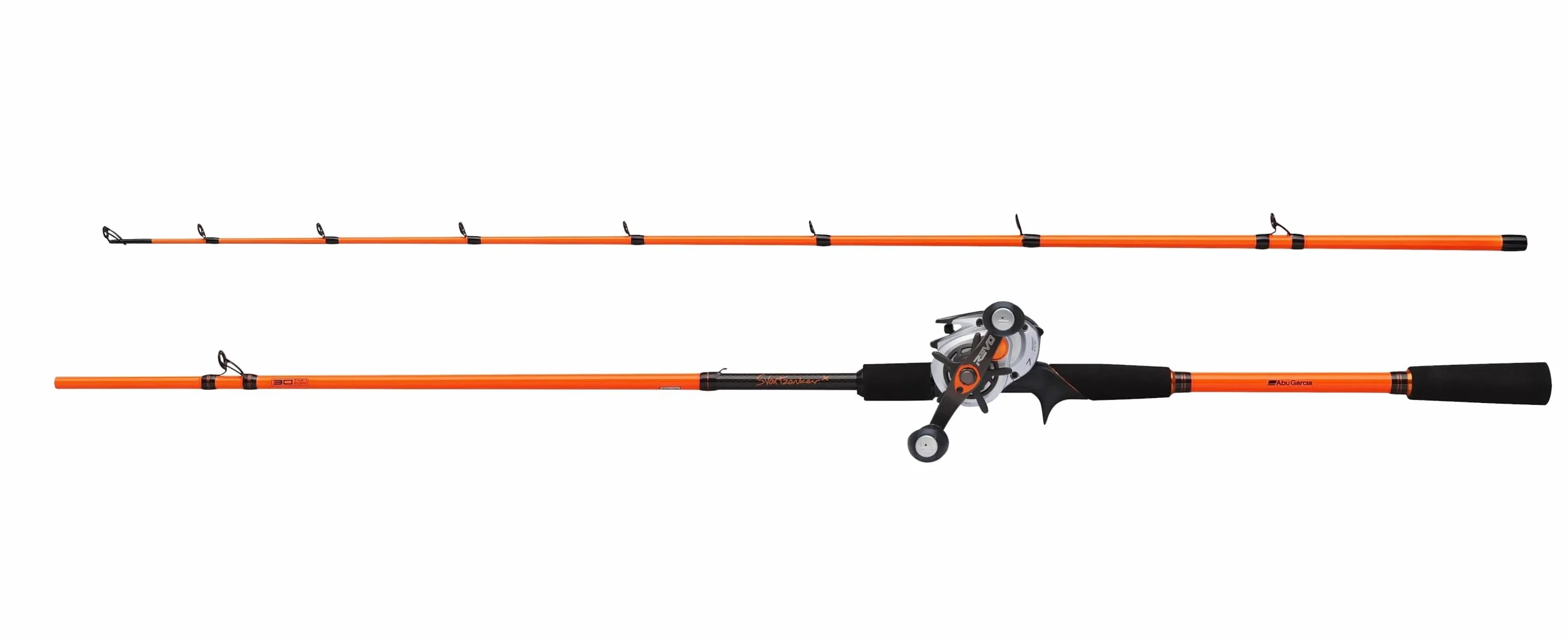 Abu Garcia Svartzonker® X Casting Combo | Set de caña y Carrete para Pesca de Lucio depredador | Caña de acción rápida de Carbono 30T | Equipo de Pesca en Agua Dulce y con señuelos | LP, 2,40 m