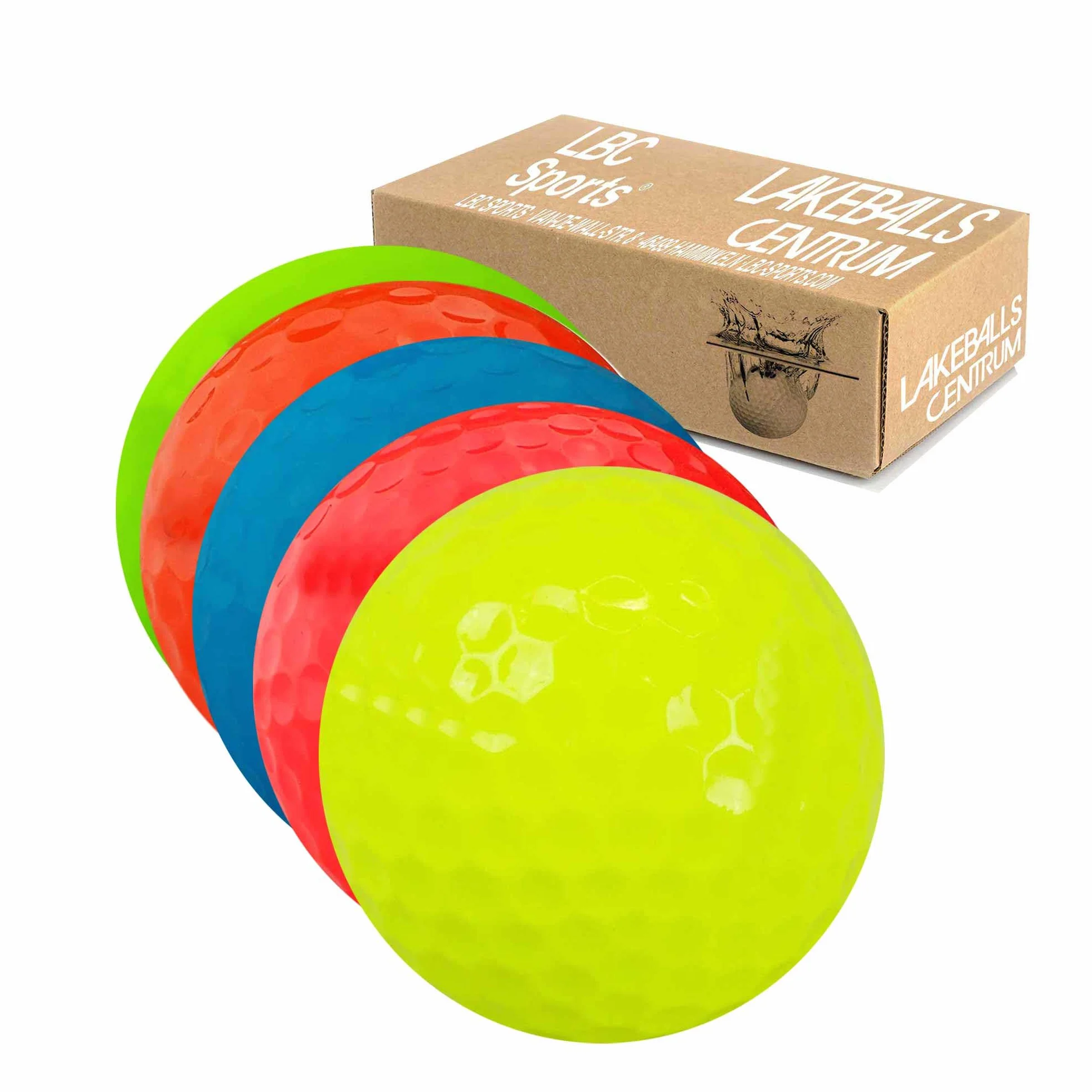 LbcGolf Bolas de Golf Mixtas Divertidas de Color - 25 Piezas - AAAA - AAA - Color - Bolas de Lago - Pelotas de Golf usadas - graciosas - Colorido - Mujeres Set de Regalo de Golf