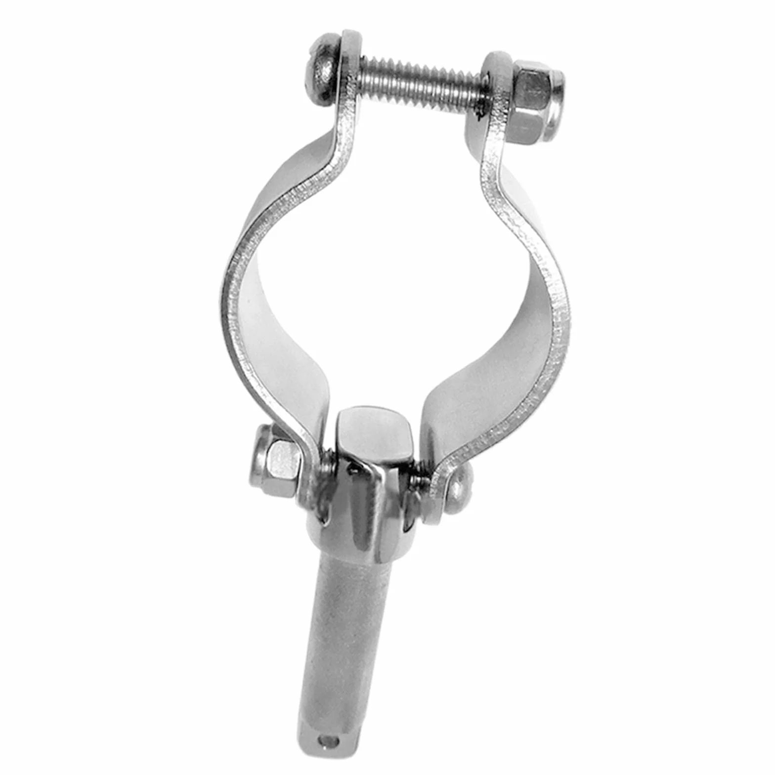 Marine 304SS - Abrazadera en Oarlock para zócalo de 1,27 cm para yate, barco, bloqueo de remo