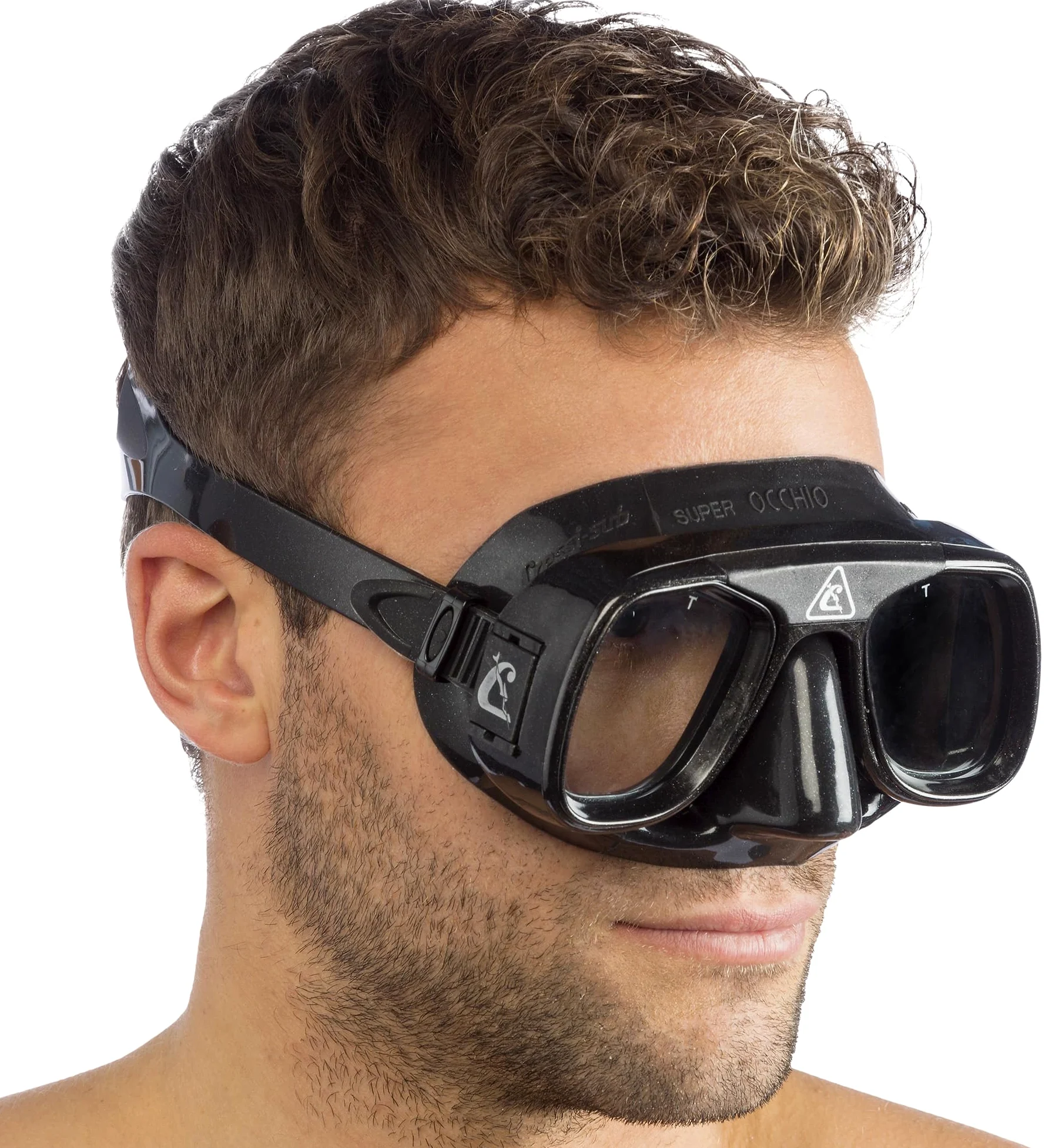 Cressi Tauchmaske Superocchio - Gafas/Máscara de Buceo (Perfil bajo, bajo Volumen)