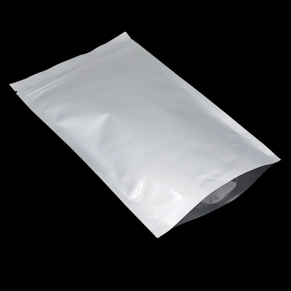 Bolsas de Papel de Aluminio Almacenamiento Alimentos Cremallera 12x20cm