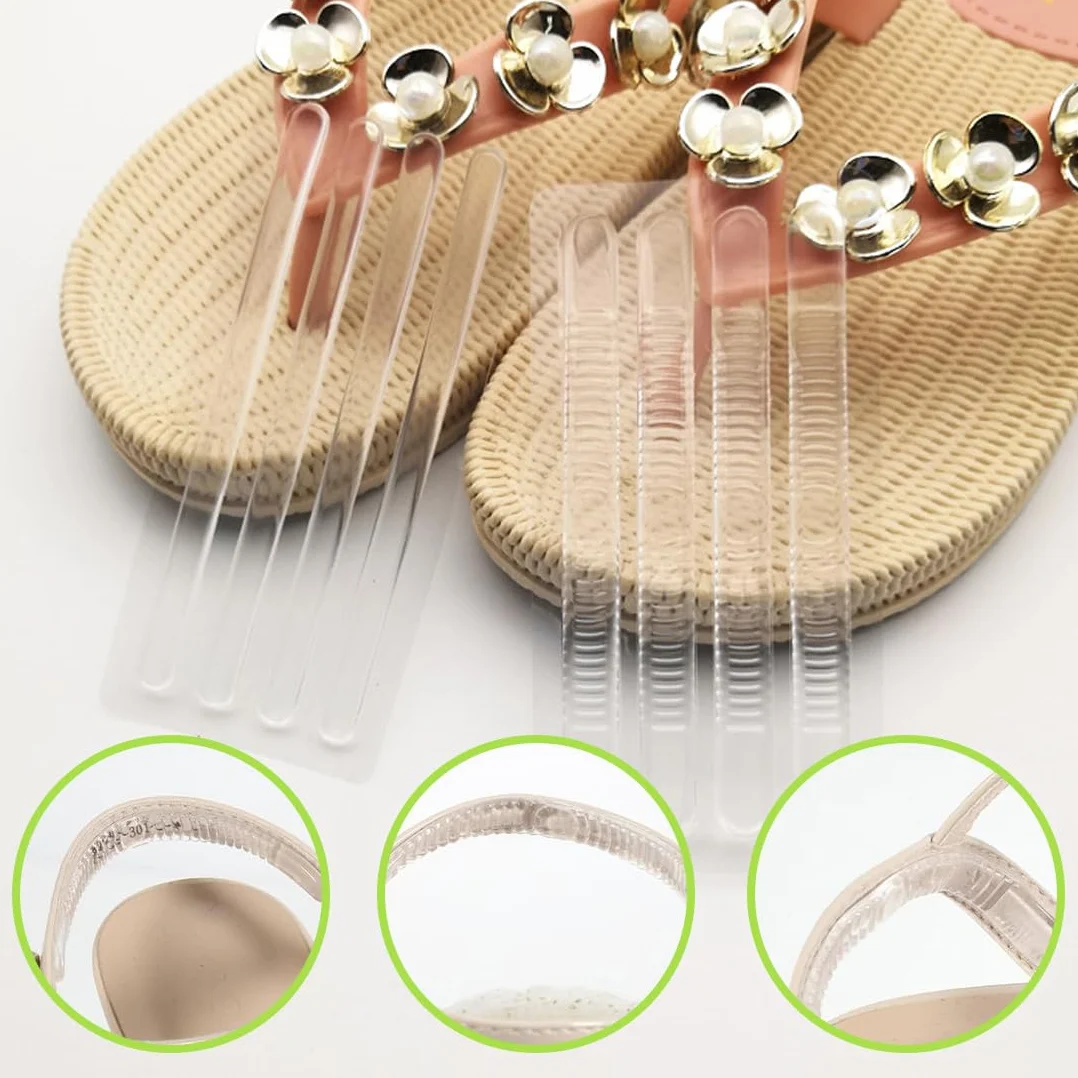 Protector de Tacones para Zapatos, Plantillas Antideslizantes de Silicona, Almohadillas para Pies de Tacones Altos (Transparente)