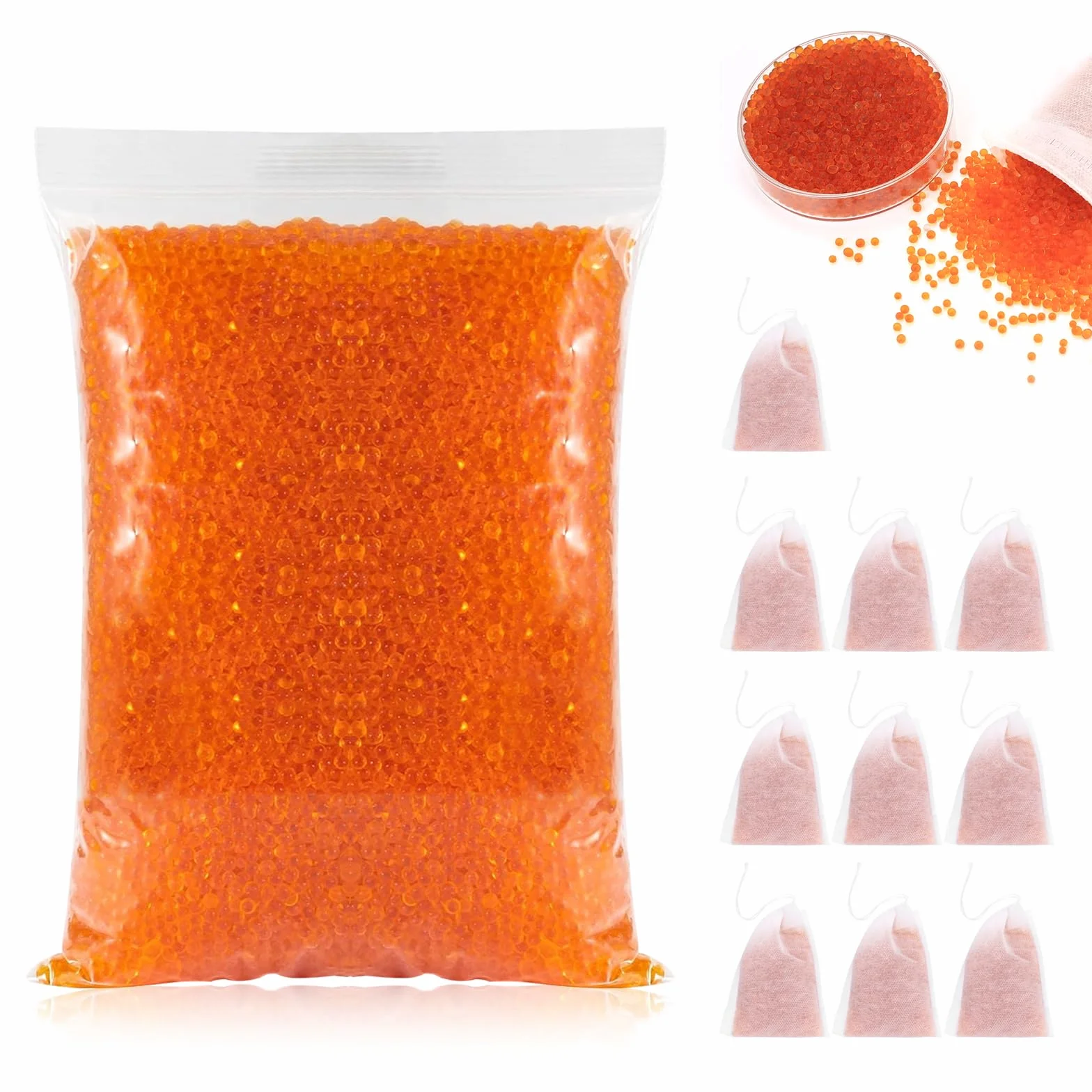 Silica Gel Reutilizable Desecante 400g con Indicador de Color Naranja a Verde para Impresora 3D