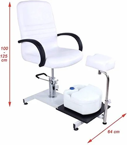 ZStyle Juego profesional de sillas de pedicura con barreño y pies