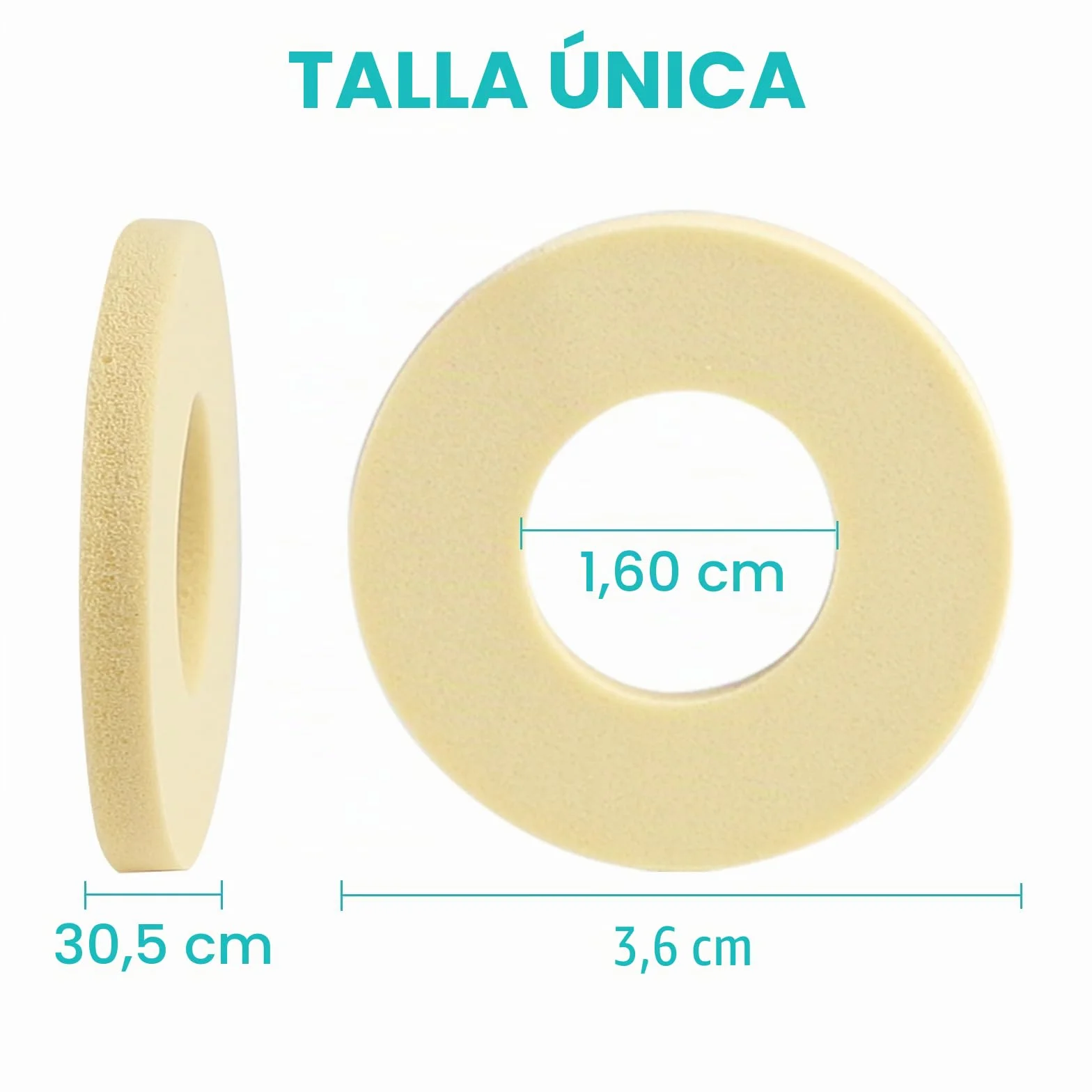 Promifun Protectores Plantares 32 Parches de Espuma Redondos Alivio Presión Rozaduras Callos Ampollas Beige