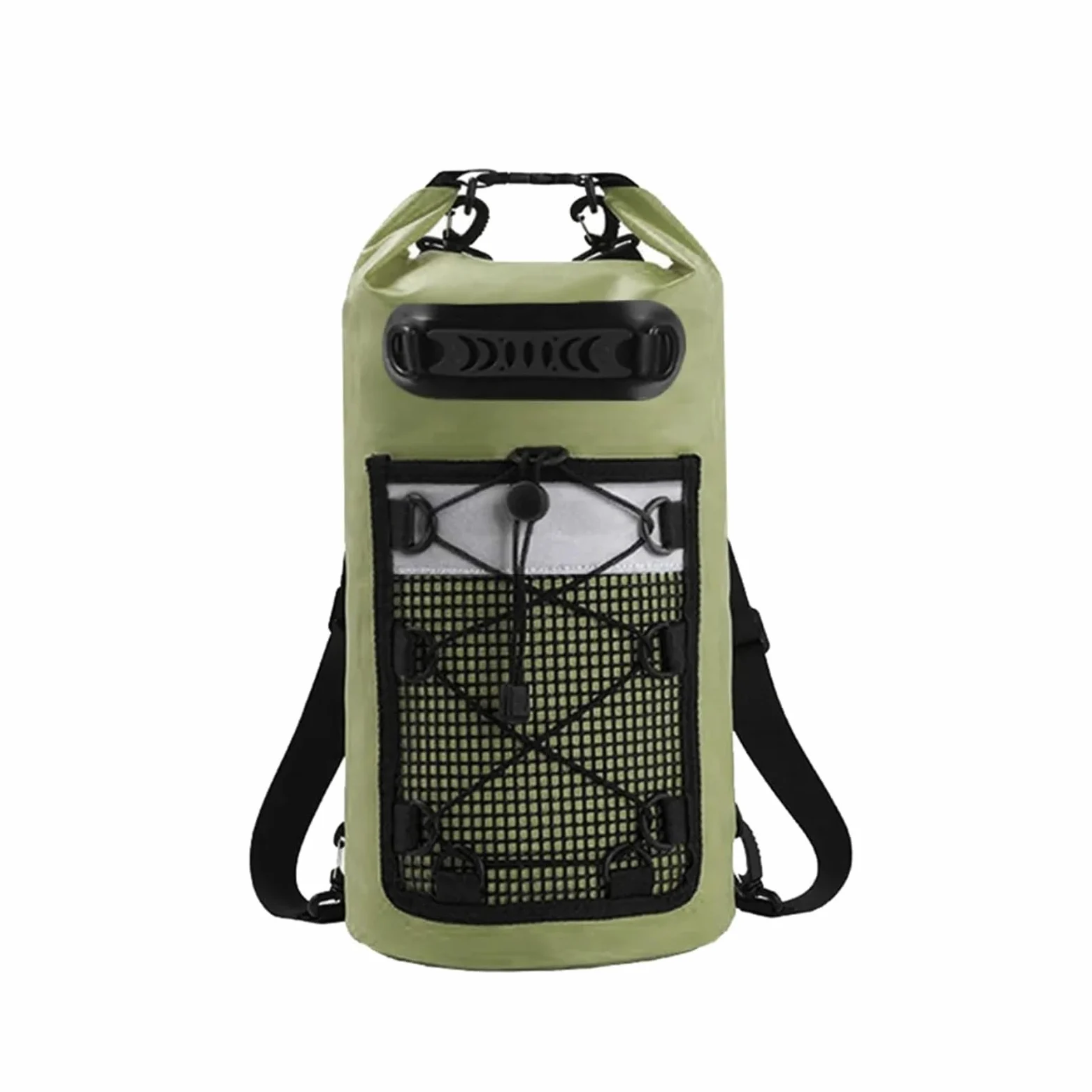Bolsa Impermeable 10L/20L/30L, Paquete de Gran Capacidad con Correa for el Hombro for Nadar(Green 20L)