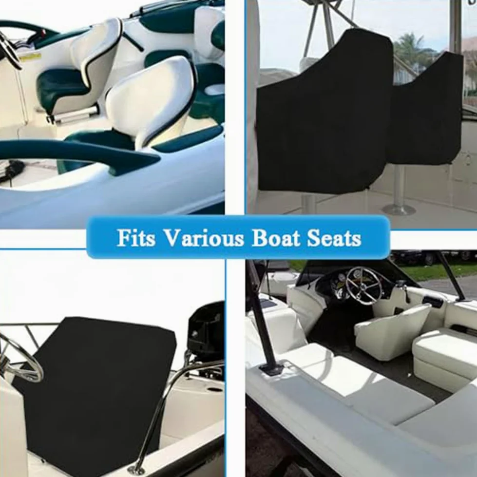 2pcs Fundas para el Asiento del capitán de Barco,Compatible con Nautique Ski Nautique 200 2019–2025, Funda Protectora