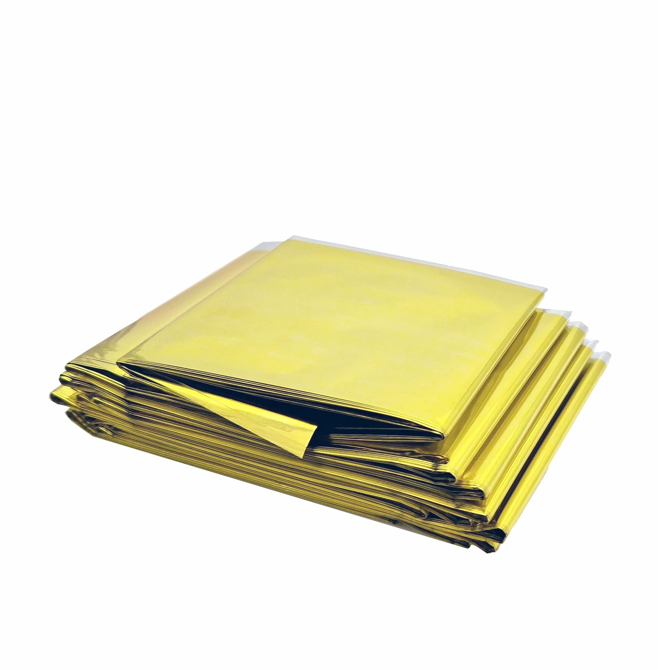 Mantas térmicas doradas y plateadas 210 x 160 cm Tiga-Med 50 unidades para emergencias