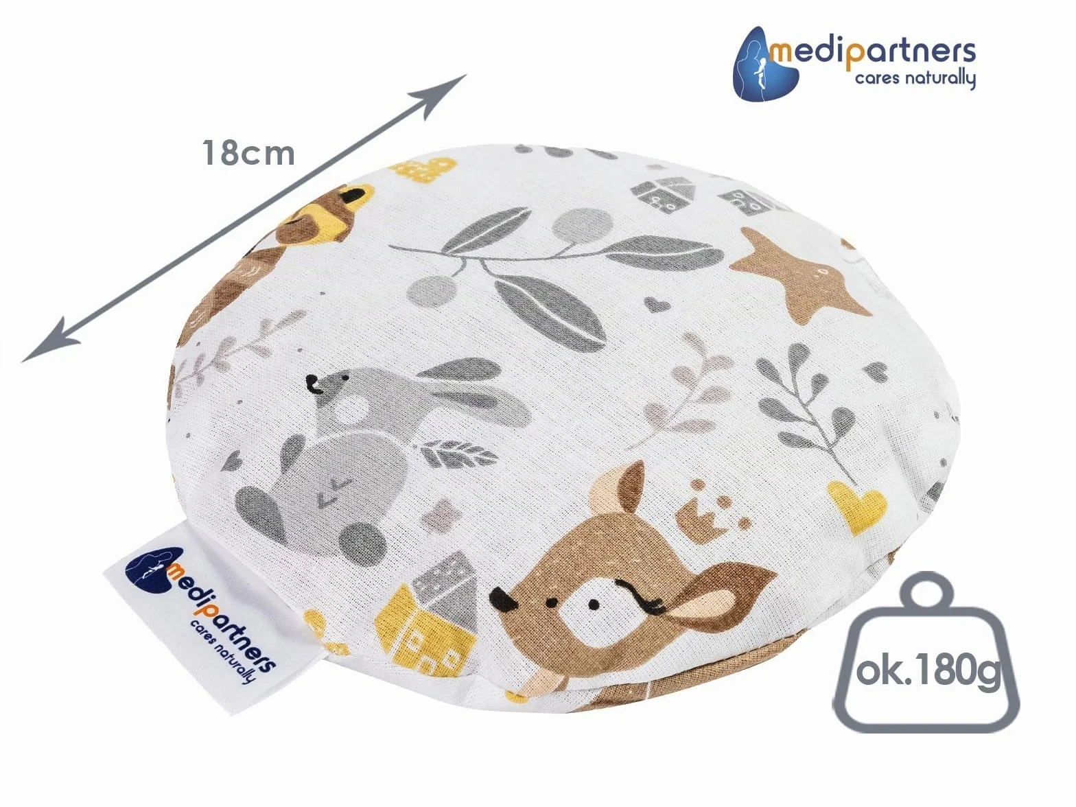 Saco de Semillas para Microondas 100% Algodón 15cm 180g Cojin Termico Ciervo