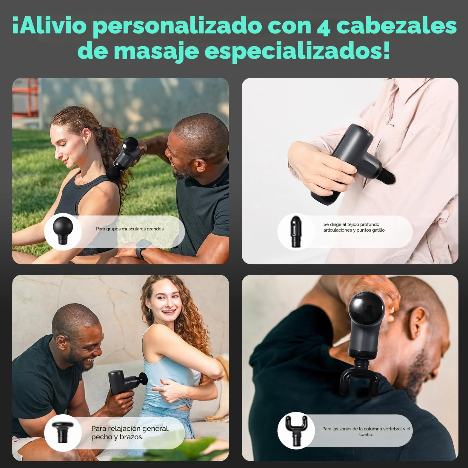 arboleaf Mini Pistola de Masaje, Masajeador Muscular Profesional 3200 rpm 5 Velocidades Silencioso