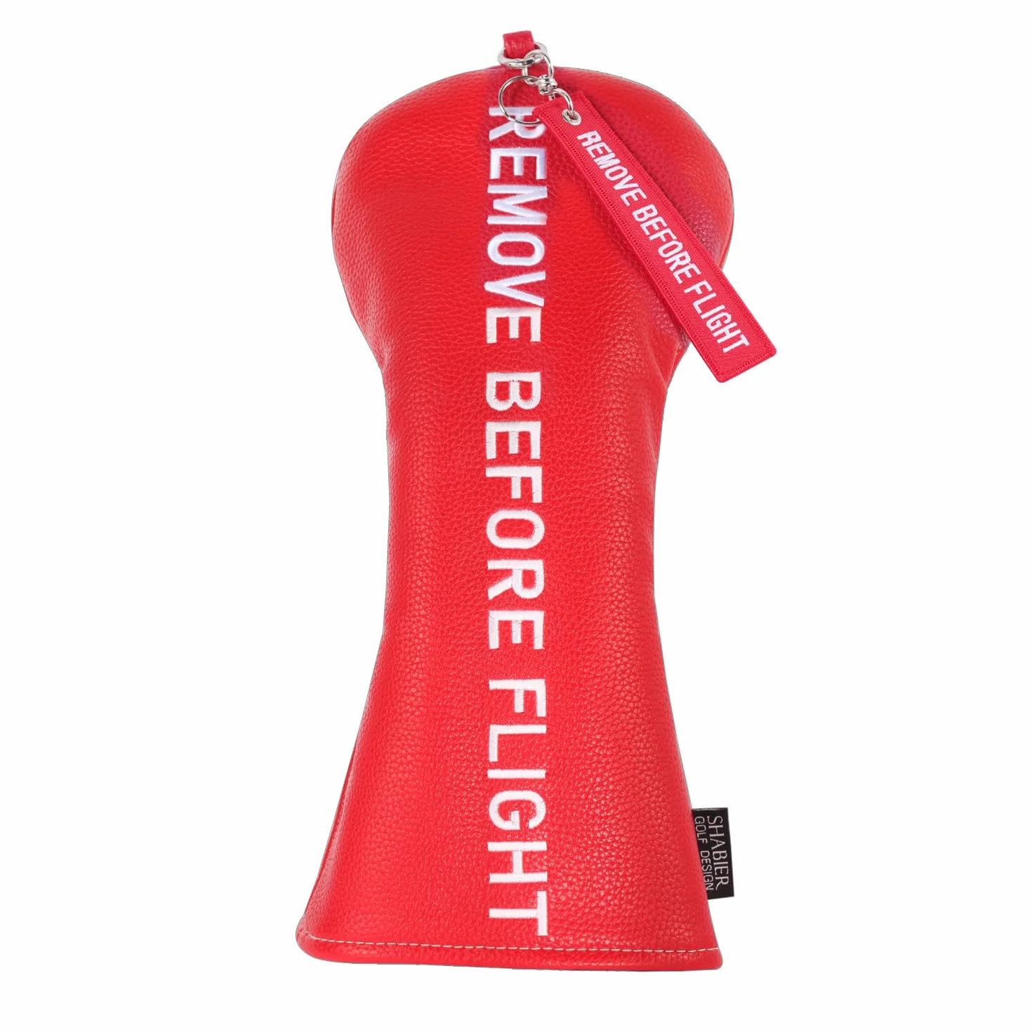 Funda roja para cabeza de golf con diseño de quitar antes de vuelo para palo de conductor