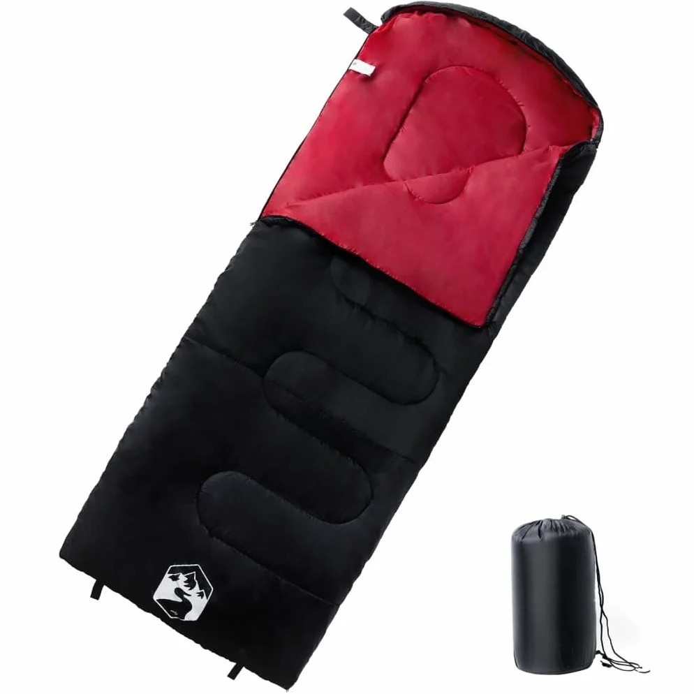 Saco de dormir para adultos camping 3-4 estaciones, ultraligero, impermeable, transpirable, con doble cremallera, compacto, adecuado para senderismo, senderismo, exteriores, viajes, tiendas