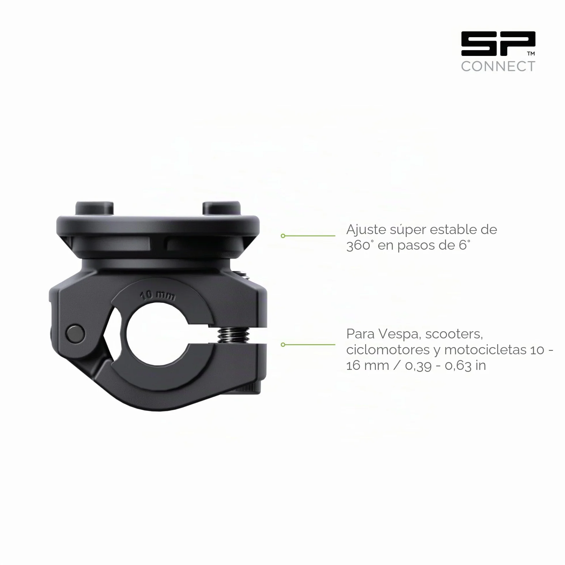 SP Connect SPC+ Abrazadera Universal Paquete Motor Scooter