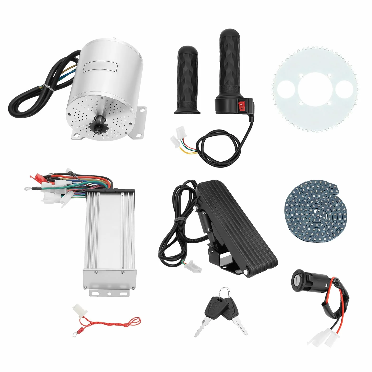 Kit de motor eléctrico sin escobillas 48-72V 43A 3000W 200 kg