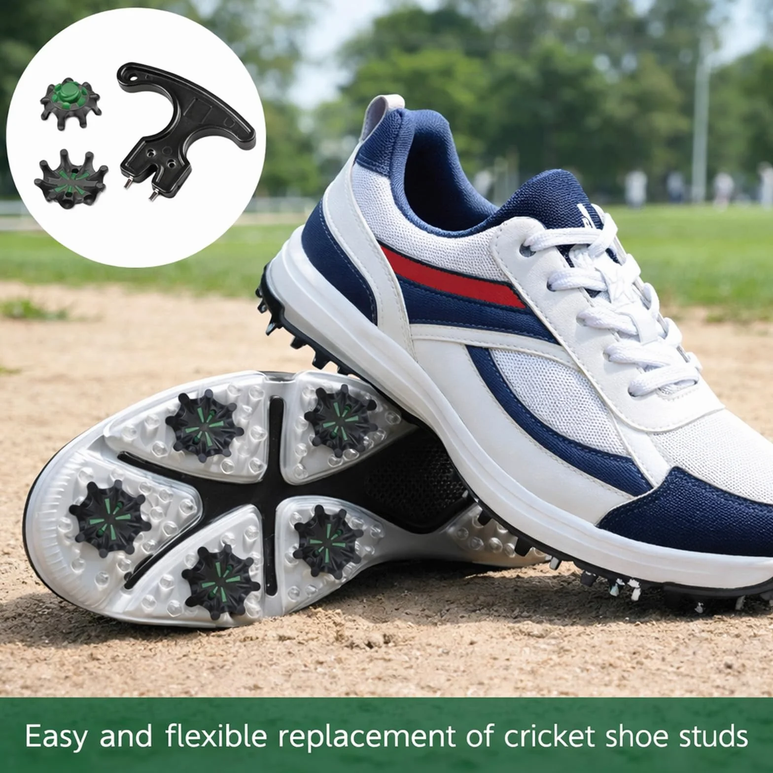 20 tacos de repuesto para zapatos de golf de giro rápido con llave, tacos de golf compatibles con Fast Lok Twist 3.0, tacos de goma suave antideslizantes para zapatos de golf FootJoy, negro y
