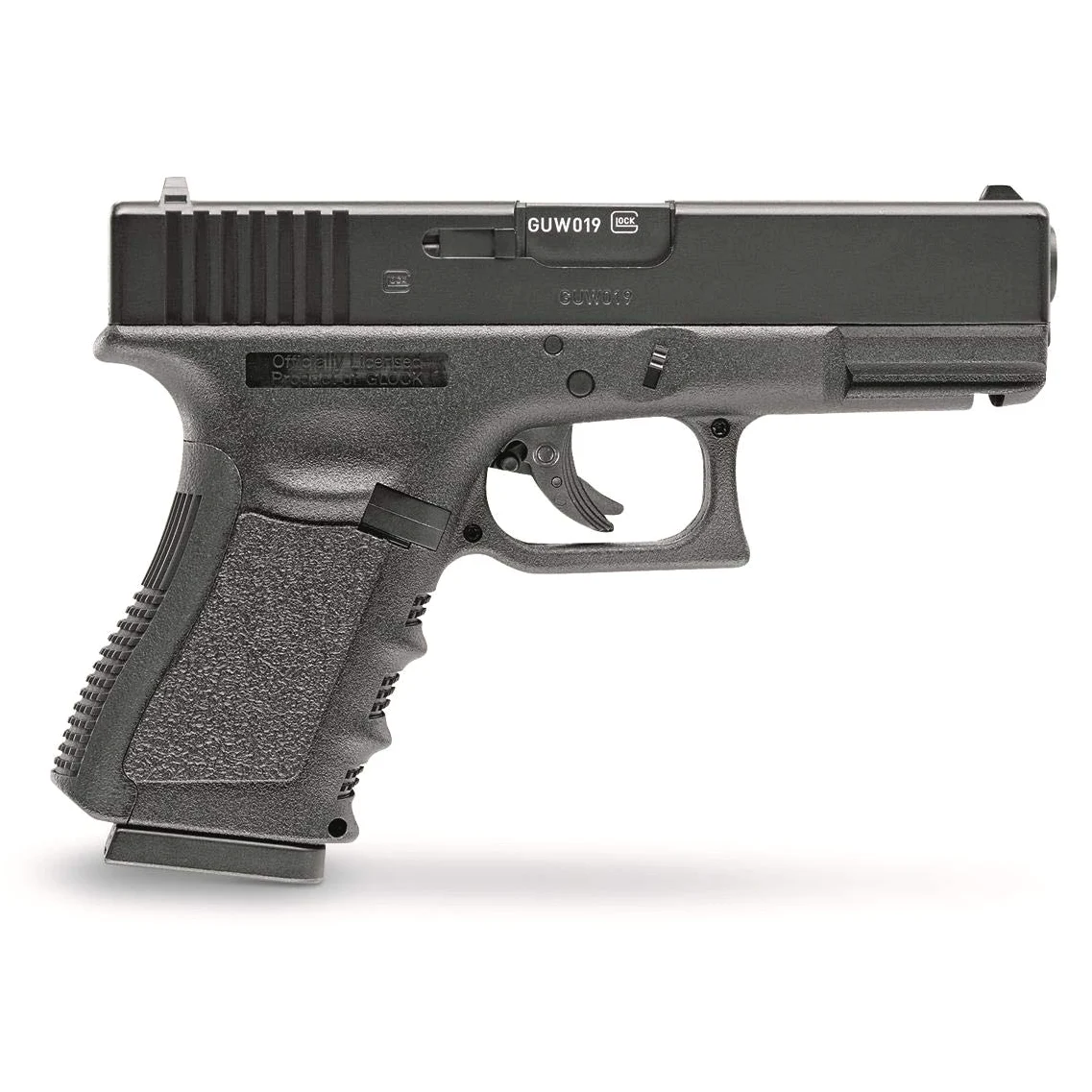 Pistola de Balines G19 (CO2) - Pack Pistola de Aire Comprimido y Balines de Acero (Perdigones tipo BB'S) Calibre 4.5mm. <3,5J