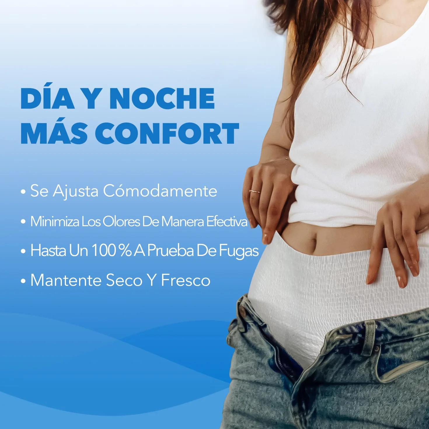 SUNKISS TrustPlus Pantalones Incontinencia Adultos Bragas Absorbentes Hombres Mujeres Talla L 16 Unidades