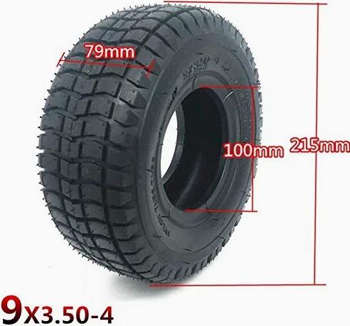 Neumáticos Interiores Y Exteriores de Goma de 10 Pulgadas, 10x2,0, Adecuados para Ruedas Delanteras Y Traseras de Sillas de Ruedas Eléctricas, Neumáticos Sólidos para Scooters Eléctricos