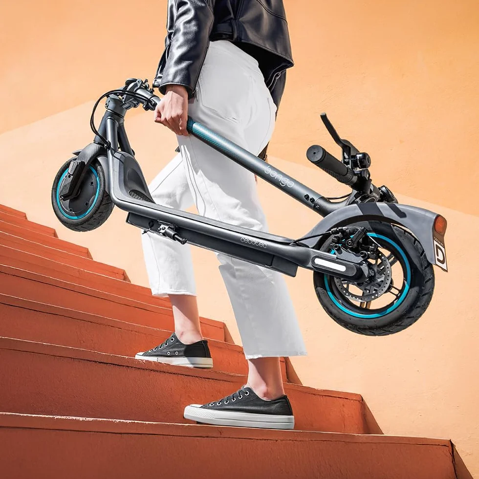 Cecotec Patinete Eléctrico Adultros Homologado DGT Bongo D20E Connected, Potencia MAX 500 W, hasta 20km Autonomía, Disco Freno Trasero y E-ABS, Conectividad App, Ligero 12,2Kg, Batería 5200mAh, 36V