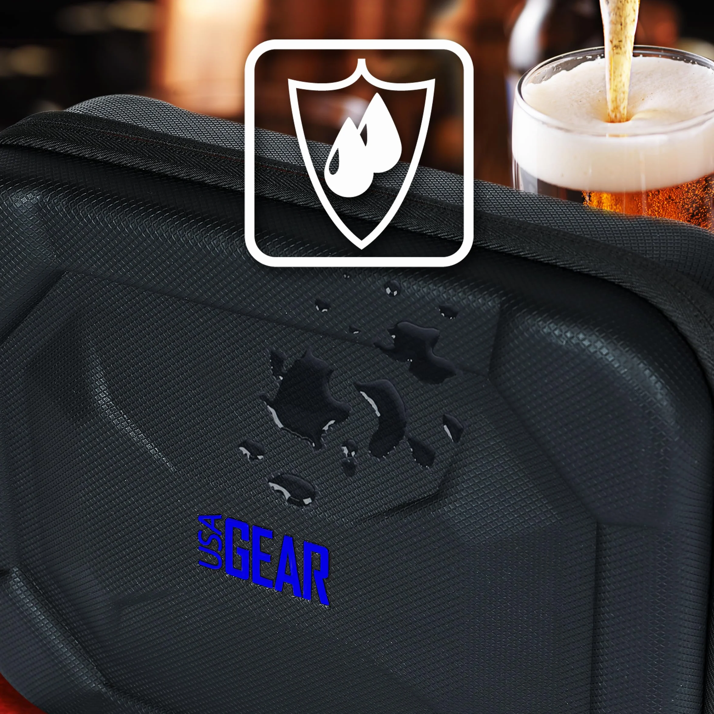 USA Gear Funda para Dardos semirrígida XL, Funda de Transporte para Dardos (15), Puntas de Dardos, Ejes de Dardos, vuelos de Dardos y más Accesorios de Dardos, Compatible con Dardos de Punta Suave y