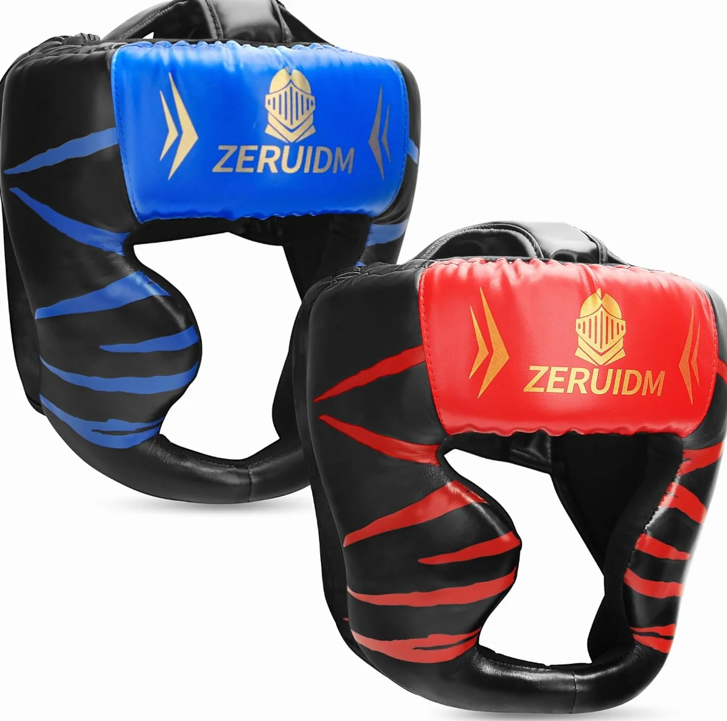 Cascos de Boxeo Reforzados Paquete de 2 para Adultos y Niños Entrenamiento Sparring MMA Kickboxing Muay Thai
