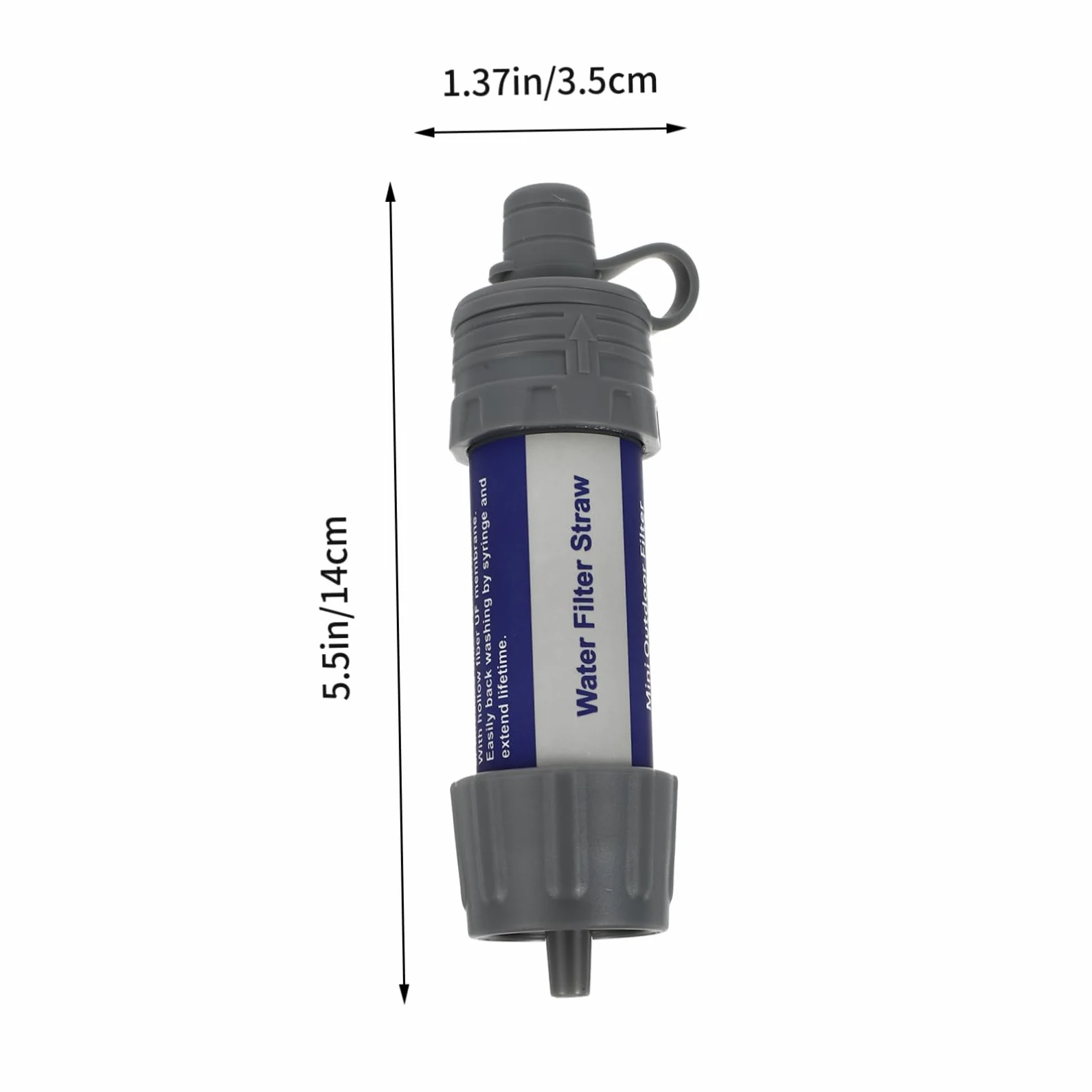 SUPVOX purificador Directo de Agua Potable contenedor de Agua Dispositivo de purificación de Agua dispensador Limpiador de Agua Conveniente Filtro de Agua de Abdominales Grey