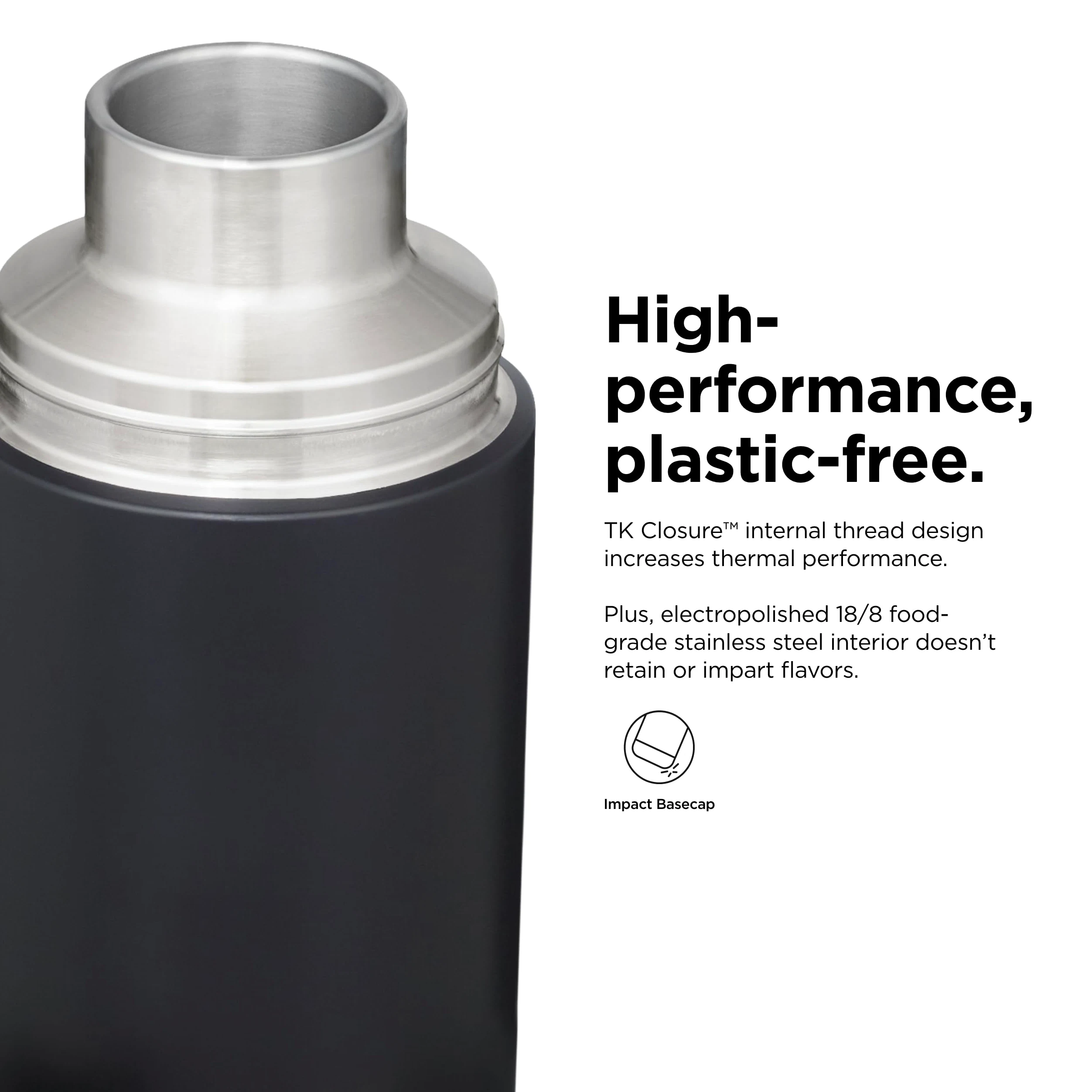 Klean Kanteen Termo insulado TKPro 0,75L, Botella térmica, Color Negro