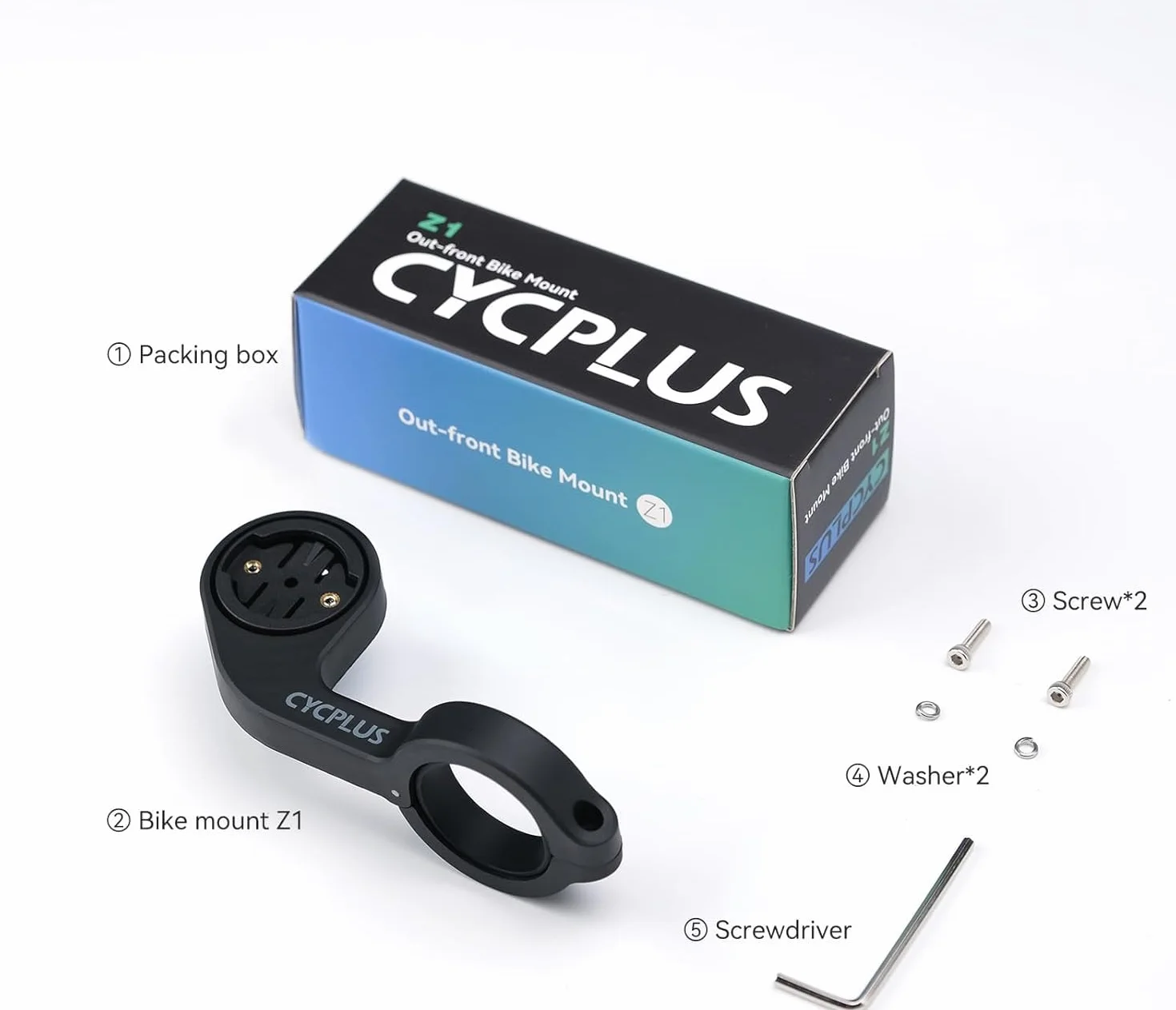 CYCPLUS Soporte para computadora de Bicicleta Z1 Edge 25 130 200 500 510 520 800 810 820 1000 1030, Se Adapta a manillares de 31,8 mm