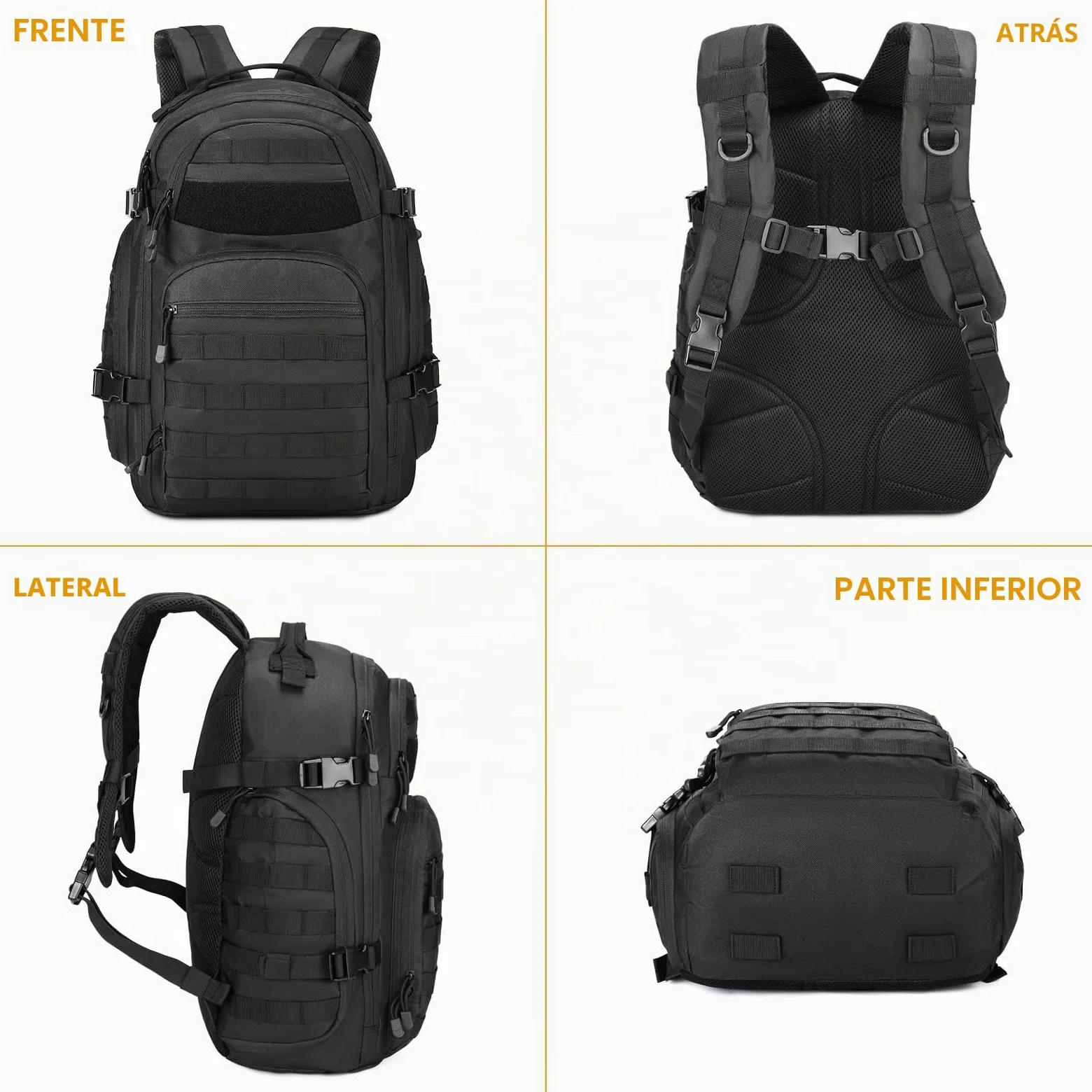 Mochila táctica militar de 30 L, 3 días, para senderismo, caza, trekking y camping y otras actividades al aire libre
