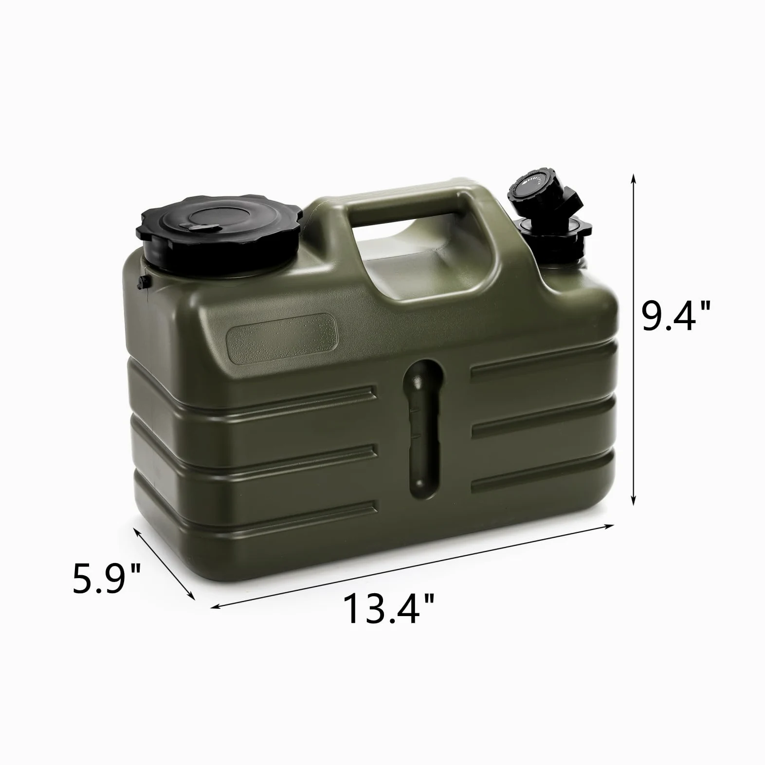 Dicunoy Contenedor de Agua con Espiga, contenedor de Almacenamiento de Agua de Camping de 11 L con Grifo, dispensador de Agua Grueso portátil sin BPA para vehículo, Coche, al Aire Libre, Senderismo