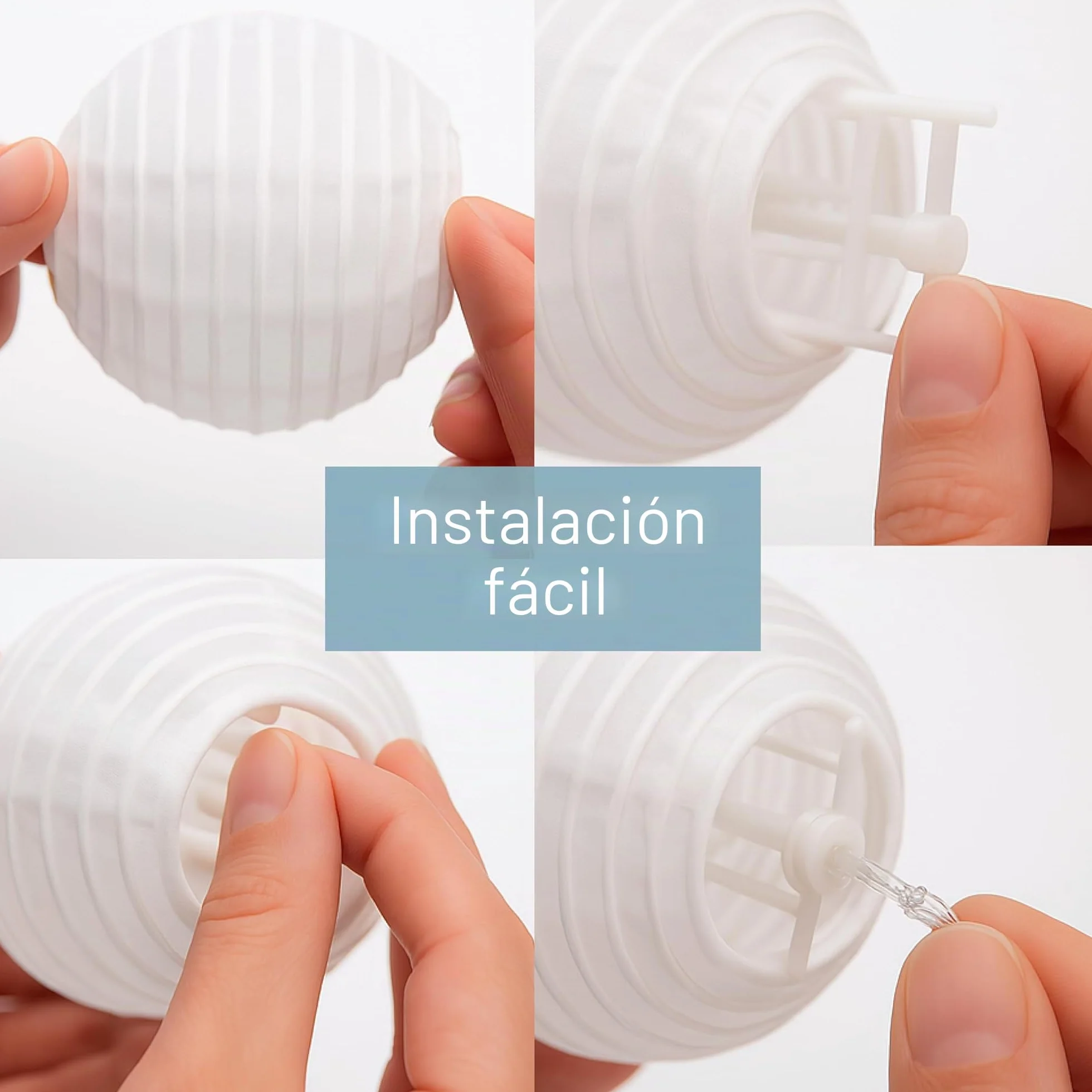 CozyHome Guirnalda luces exterior linternas LED blanco cálido 7m con enchufe