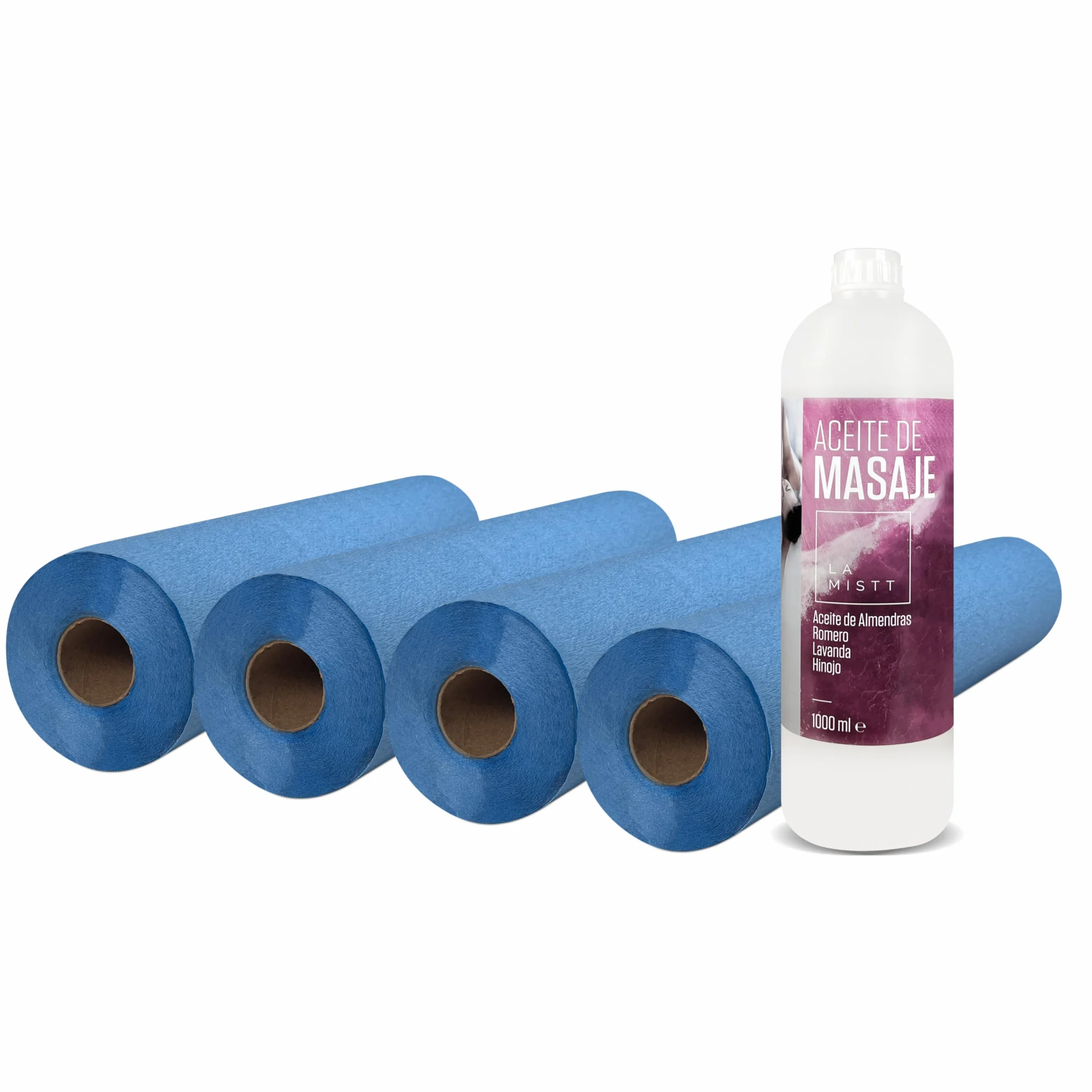 Papel Camilla Parafinado Sin Precorte Blanco Pack 4 + Aceite de Masaje 1 L