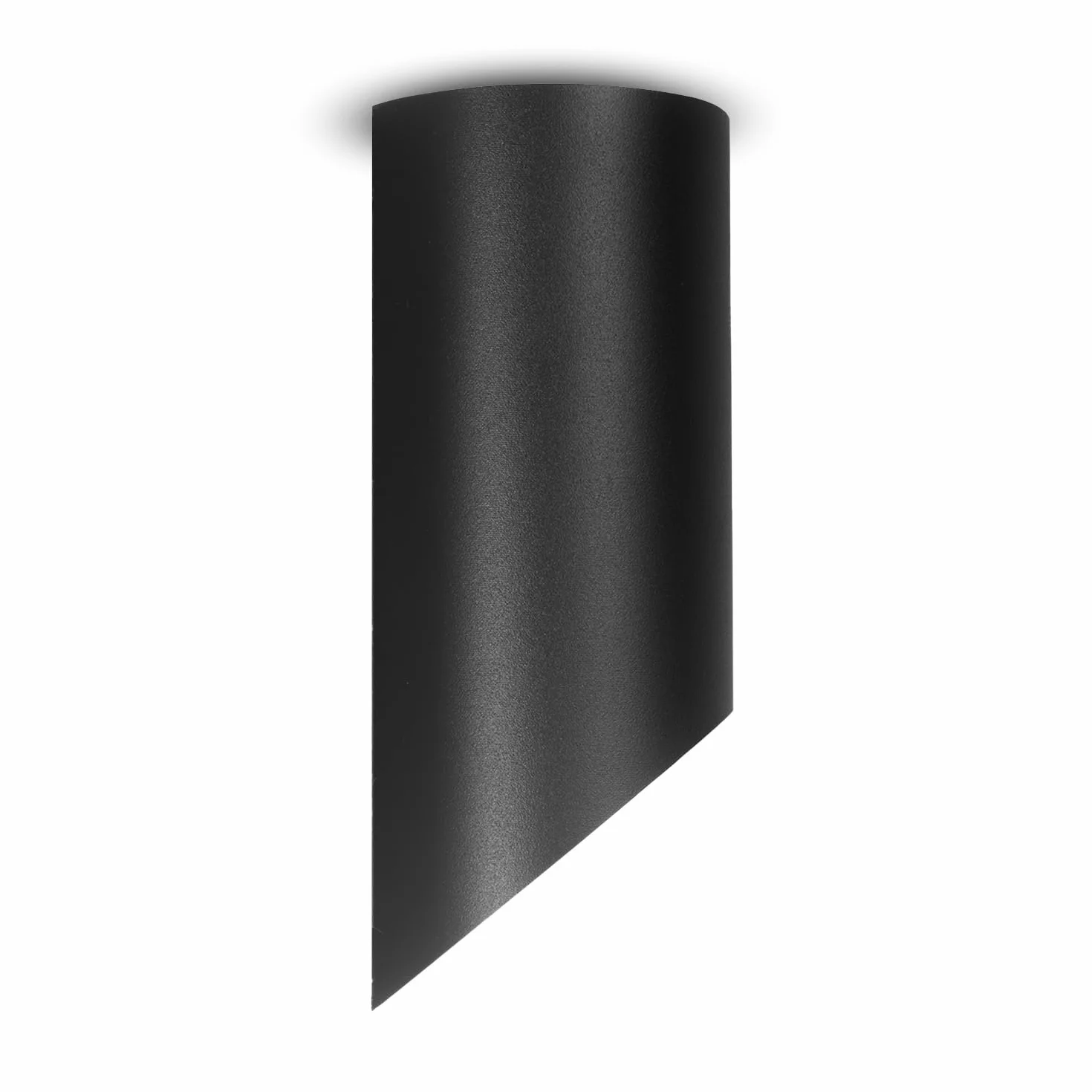 Maclean Foco de Superficie GU10 40W Lámpara Techo Aluminio 55x130mm Negro 1 unidad