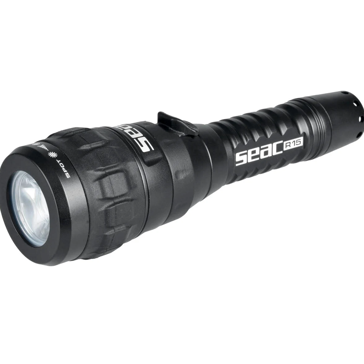 SEAC R15, Linterna de Buceo led 900 lùmenes, Recargable USB, a Plena Potencia 1 Hora y 15 Minutos
